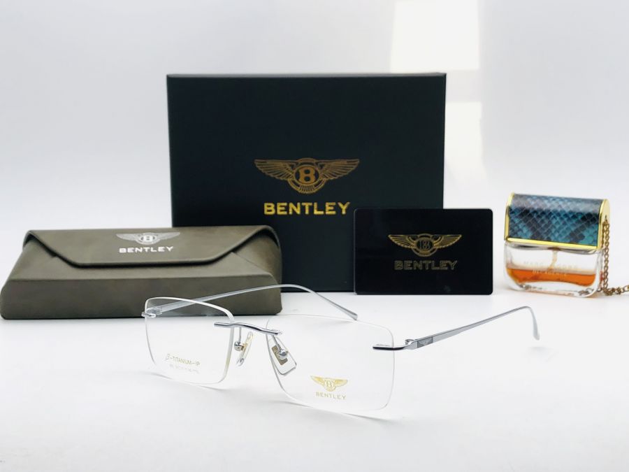 GỌNG KÍNH KHOAN BENTLEY TITANIUM CAO CẤP - BENTLEY EYEWEAR B1911 SILVER TITANIUM