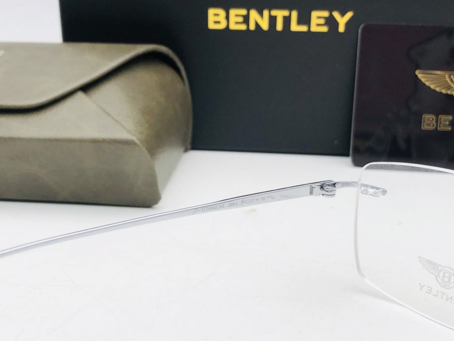 GỌNG KÍNH KHOAN BENTLEY TITANIUM CAO CẤP - BENTLEY EYEWEAR B1911 SILVER TITANIUM