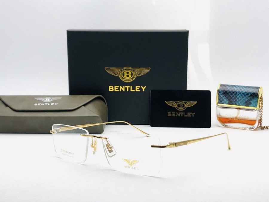 GỌNG KÍNH KHOAN BENTLEY TITANIUM CAO CẤP - BENTLEY EYEWEAR B1922 GOLD TITANIUM