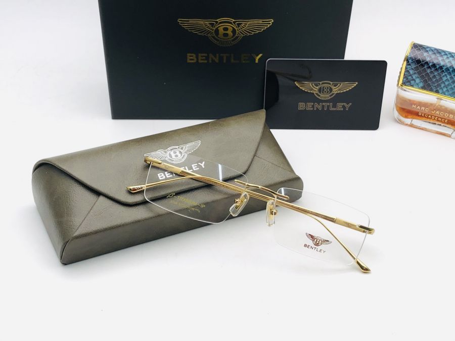 GỌNG KÍNH KHOAN BENTLEY TITANIUM CAO CẤP - BENTLEY EYEWEAR B1922 GOLD TITANIUM