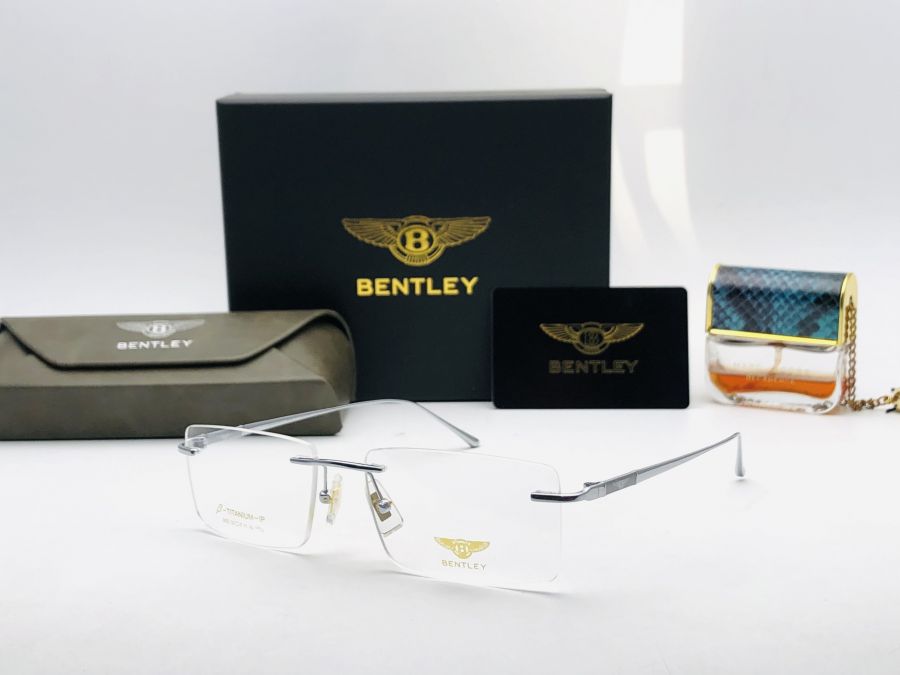 GỌNG KÍNH KHOAN BENTLEY TITANIUM CAO CẤP - BENTLEY EYEWEAR B1922 SILVER TITANIUM