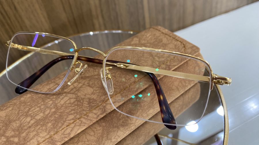 GỌNG KÍNH VÀNG KHỐI - HIỆU D'OR DORE 3007K SOLID GOLD 18K - VINTAGE EYEGLASS - MADE IN JAPAN