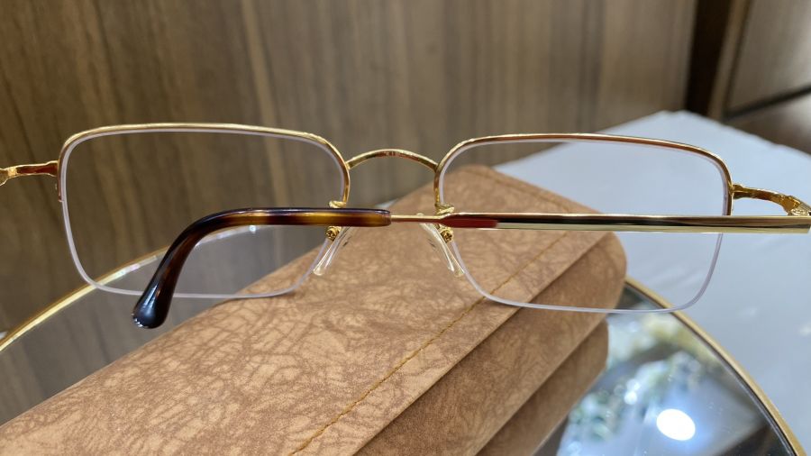 GỌNG KÍNH VÀNG KHỐI - HIỆU D'OR DORE 3007K SOLID GOLD 18K - VINTAGE EYEGLASS - MADE IN JAPAN