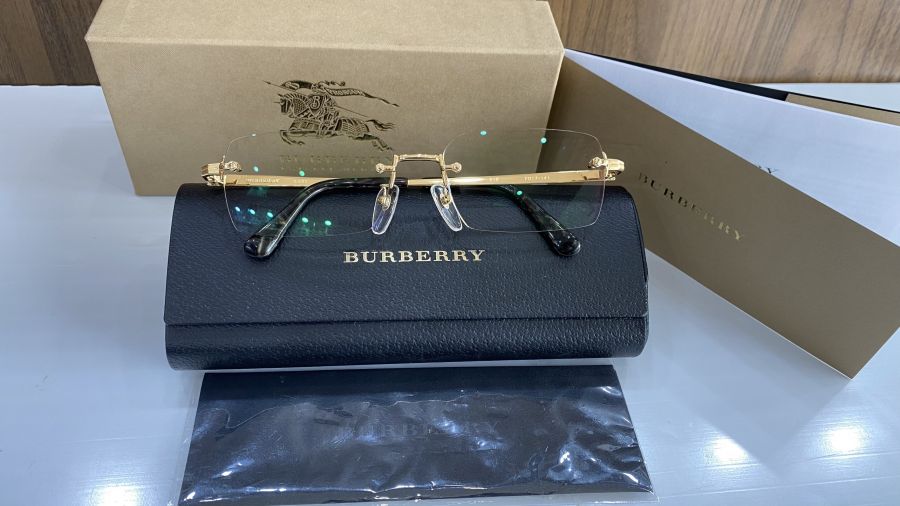 GỌNG KÍNH VÀNG NGUYÊN KHỐI BURBERRY 18K SOLID GOLD