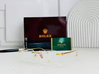 GỌNG KÍNH KHOAN ROLEX MẠ VÀNG 18K TITANIUM CAO CẤP - ROLEX K226247 TITANIUM 18K GOLD LUXURY EYEGLASS