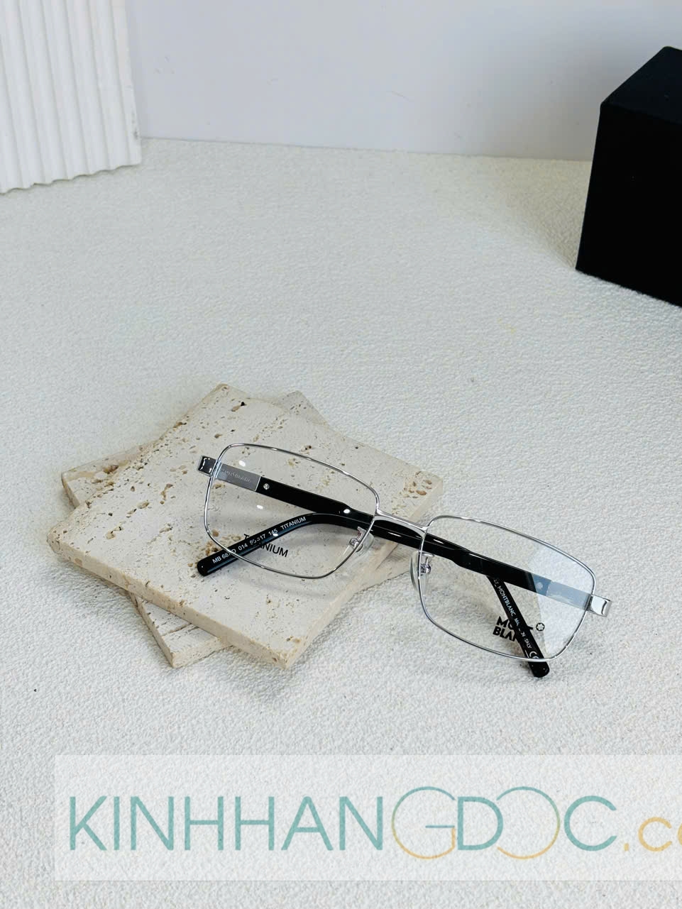 GỌNG KÍNH CẬN MONTBLANC MB687 TITANIUM CAO CẤP - MONTBLANC MB687 SILVER TITANIUM EYEGLASS