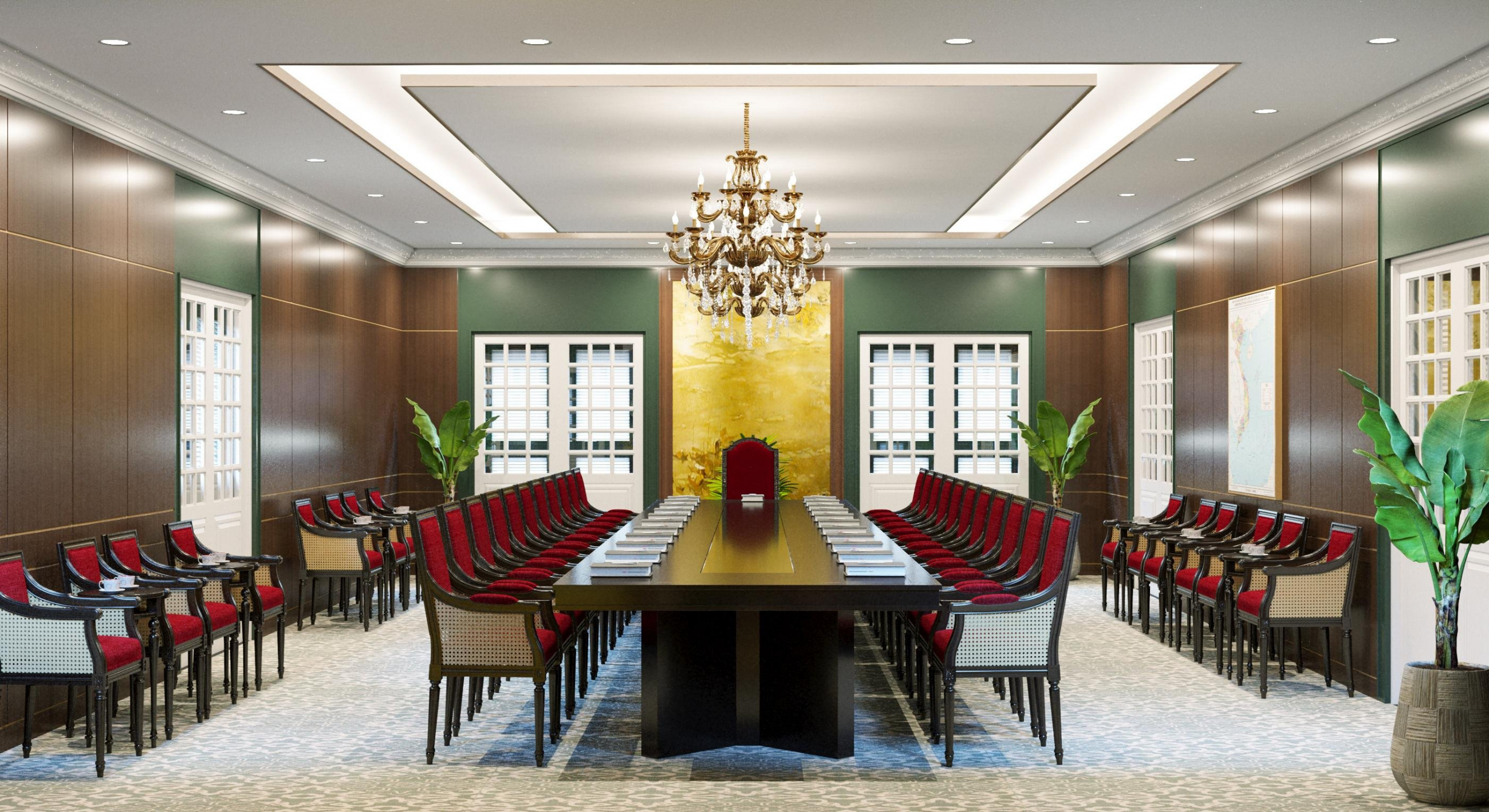 Nội Thất văn phòng quan hệ quốc tế- BQP