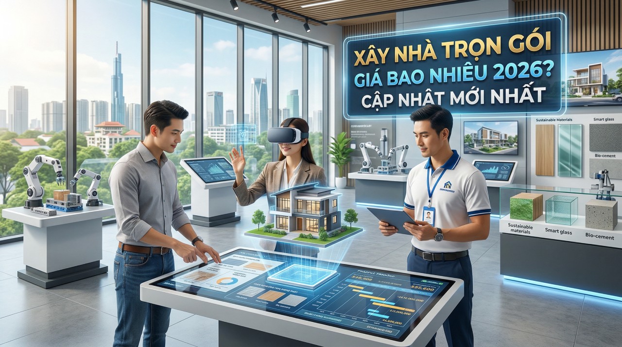 Xây nhà trọn gói giá bao nhiêu 2026? Cập nhật mới nhất