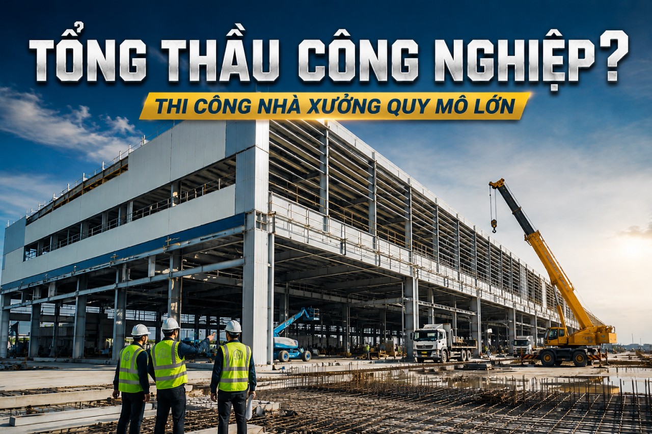 Tổng thầu công nghiệp thi công nhà xưởng quy mô lớn tại Hà Nội