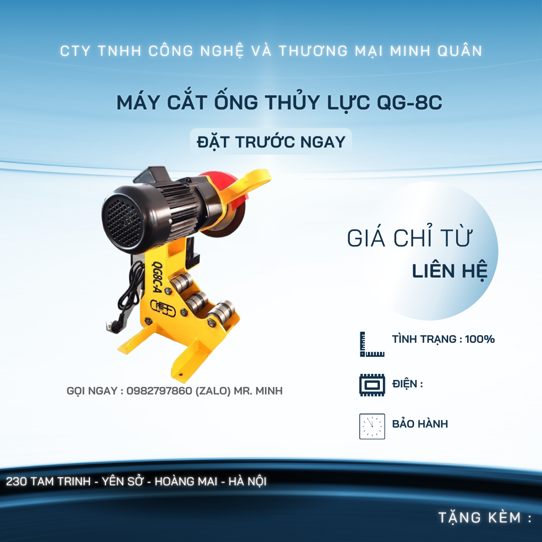 Máy cắt ống thủy lực QG-8C