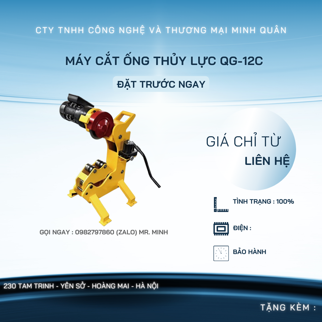 Máy cắt ống thủy lực QG-12C