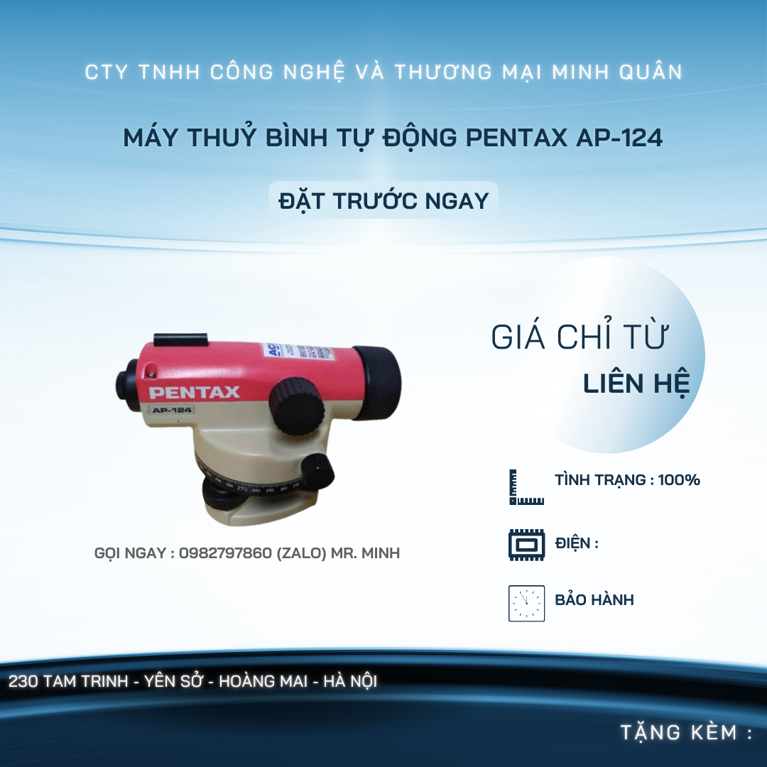 MÁY THUỶ BÌNH TỰ ĐỘNG PENTAX AP-124