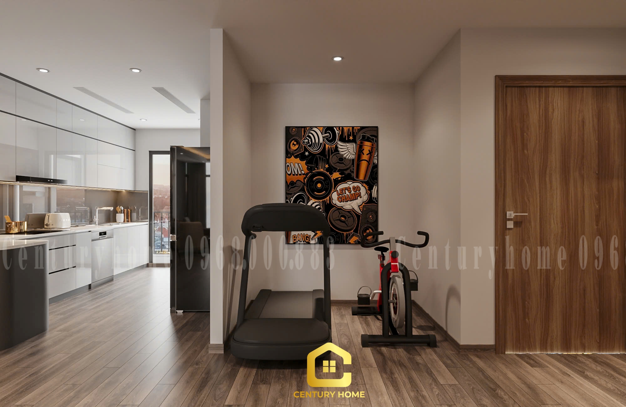 Thiết Kế Nội Thất Phòng Bếp Phong Cách Hiện Đại - Chị Yến Cầu Giấy