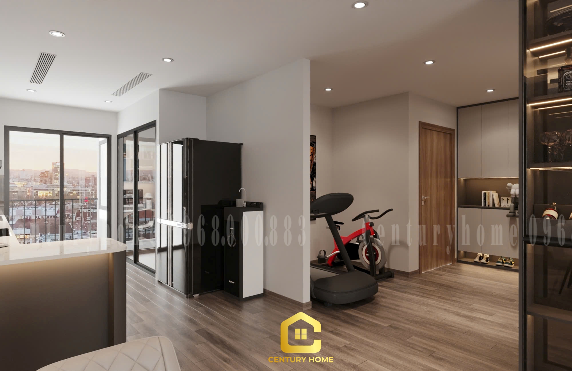 Thiết Kế Nội Thất Phòng Bếp Phong Cách Hiện Đại - Chị Yến Cầu Giấy