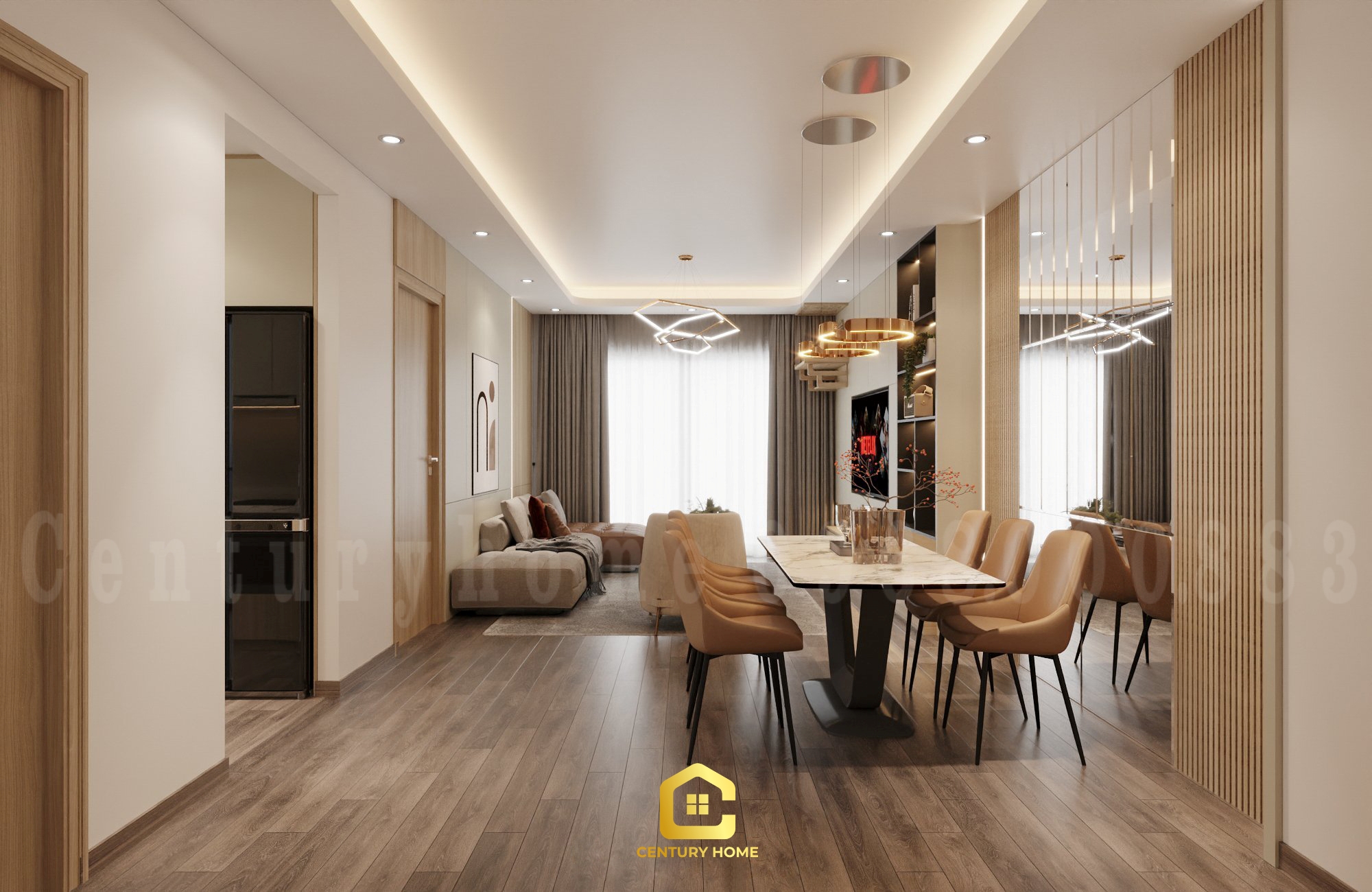 Thiết Kế Nội Thất - pc Hiện Đại- Anh Vinh - Hoàng Mai