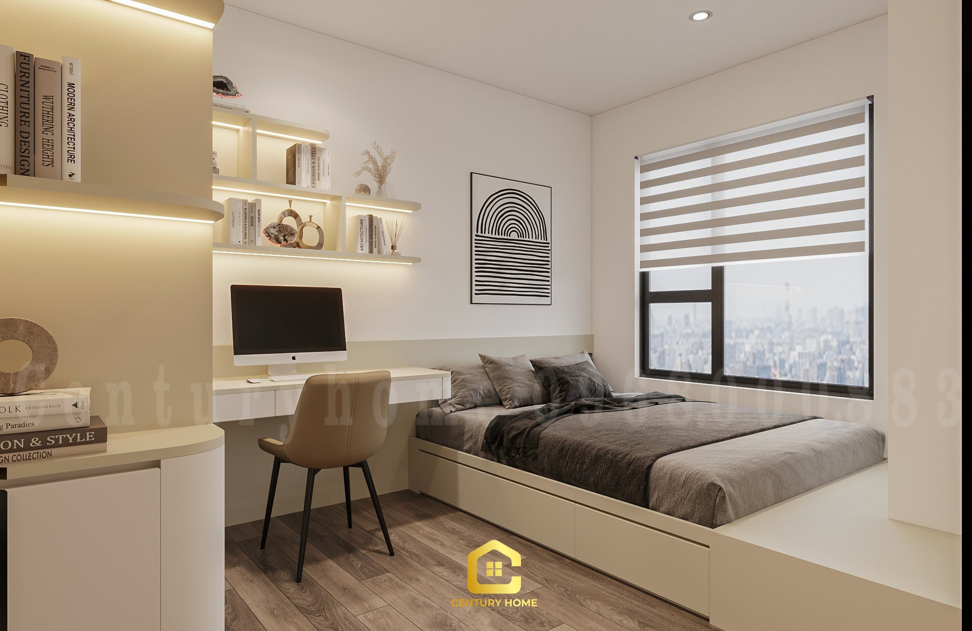 Thiết Kế Nội Thất - pc Hiện Đại- Anh Vinh - Hoàng Mai