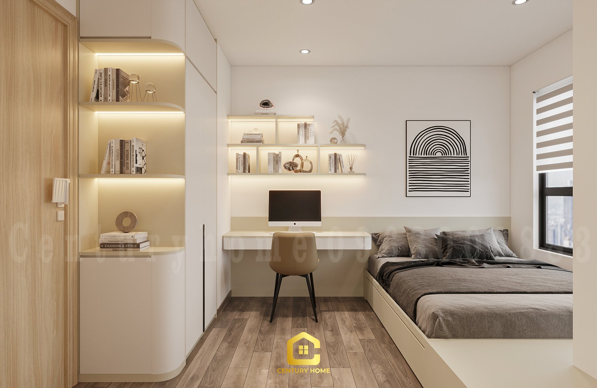 Thiết Kế Nội Thất - pc Hiện Đại- Anh Vinh - Hoàng Mai