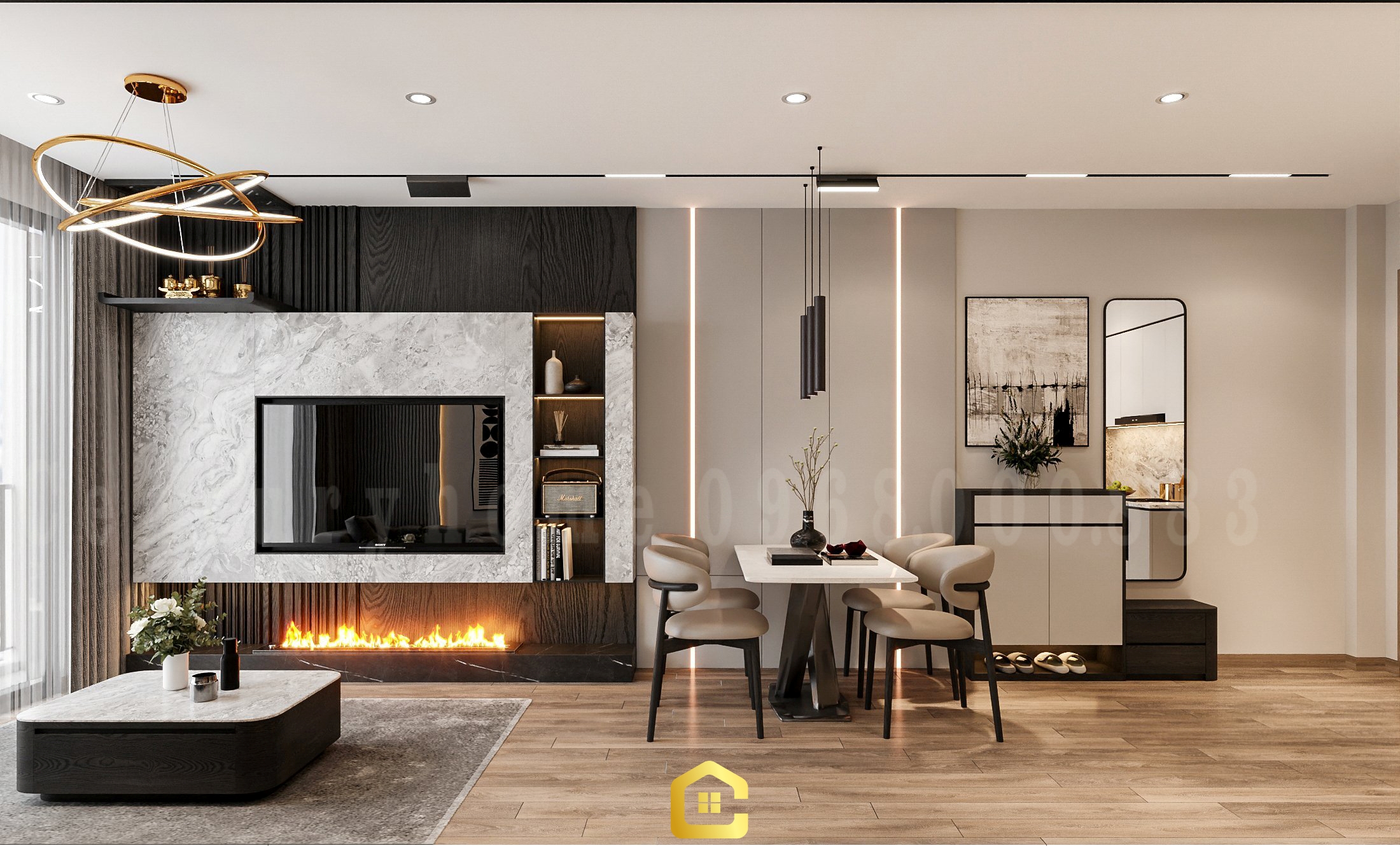 Thiết Kế Nội Thất - pc Hiện Đại- c Trang - Vinsmart City