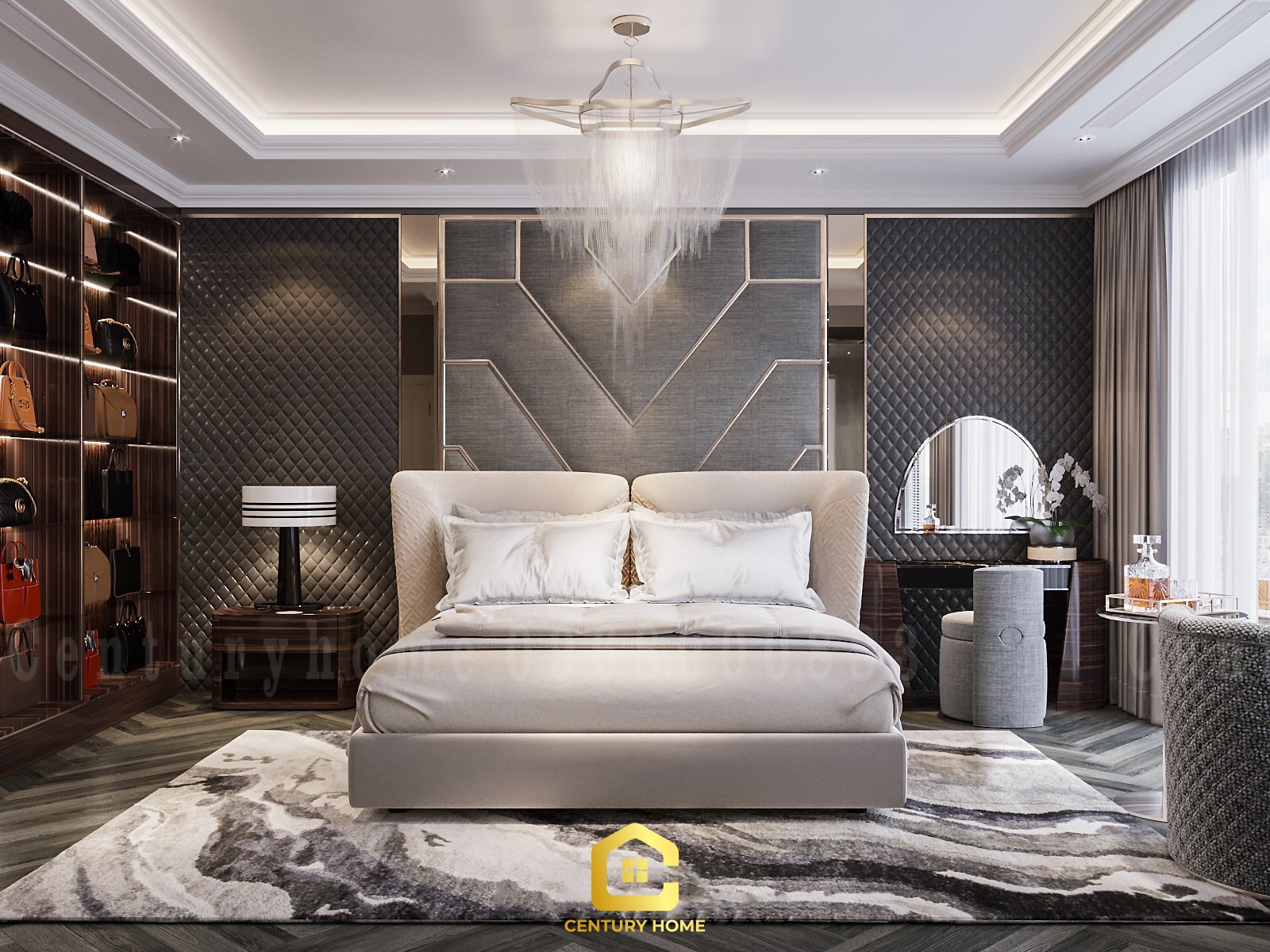 Thiết Kế Nội Thất - pc Hiện Đại Luxury - Anh Được - Mỗ Lao