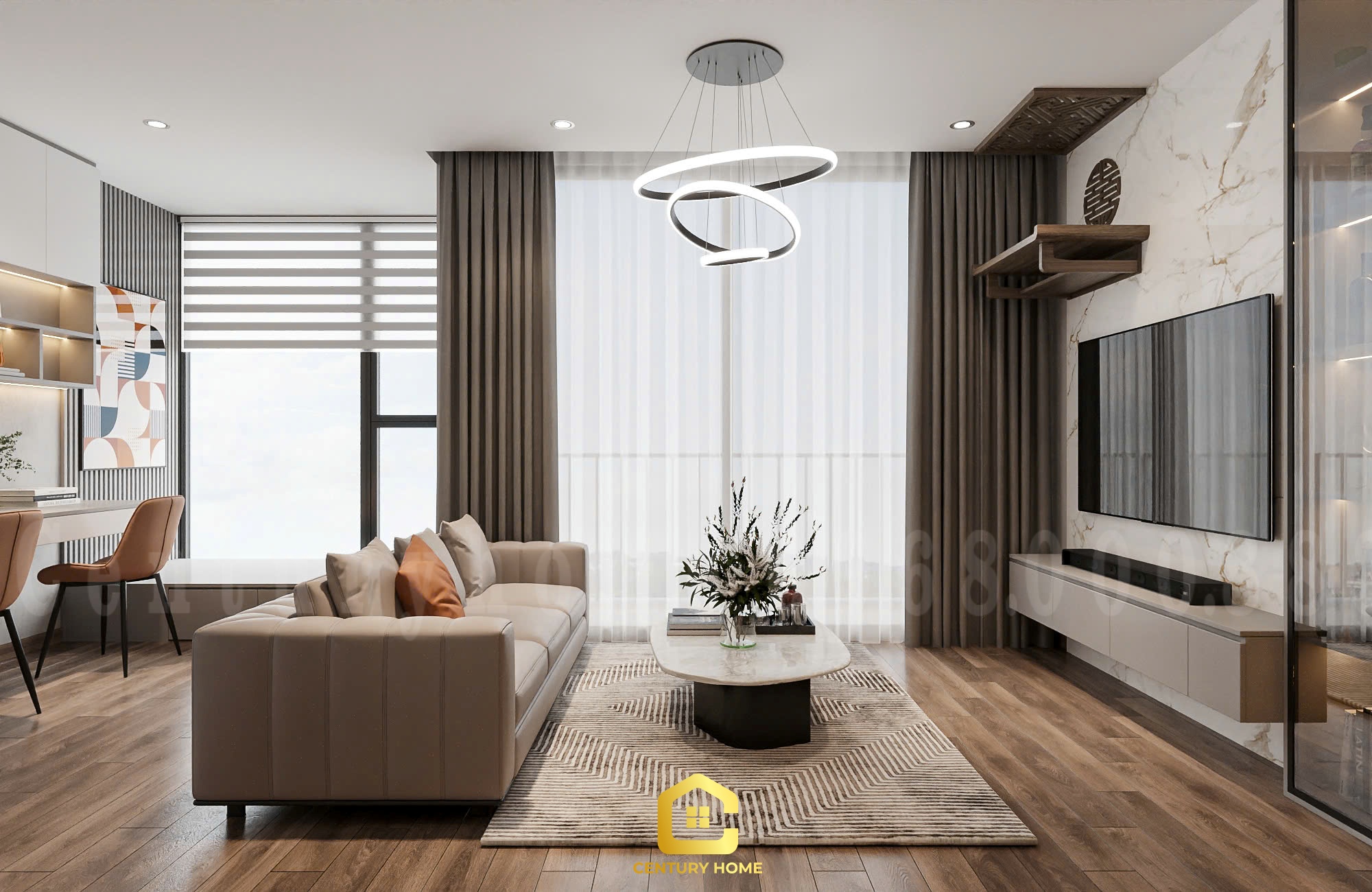 Thiết Kế Nội Thất - pc Hiện Đại- Anh Hưng - Vinsmart