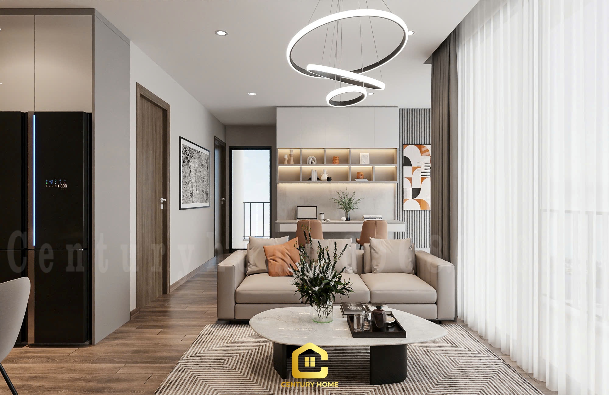 Thiết Kế Nội Thất - pc Hiện Đại- Anh Hưng - Vinsmart