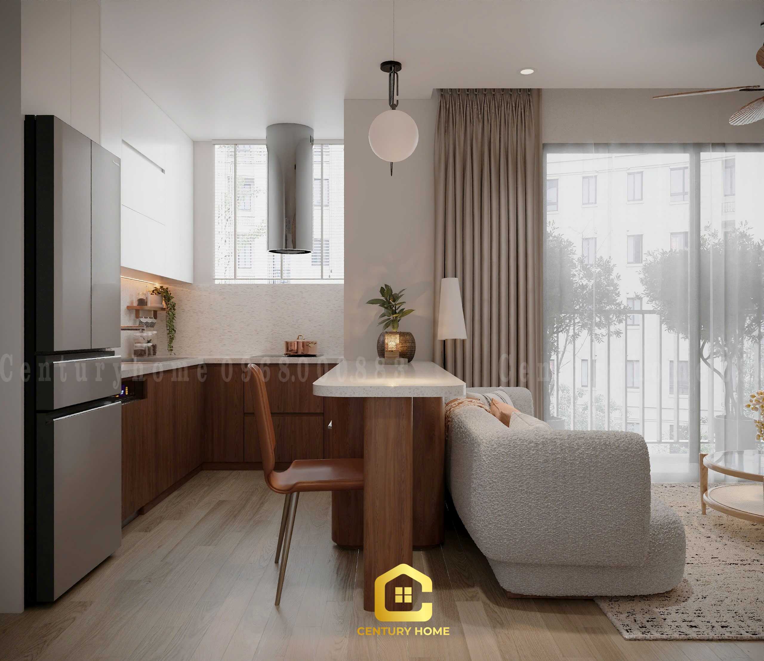 Thiết Kế Nội Thất - PC Hiện Đại - Chị Vy - Pavilon Ocean Park 1