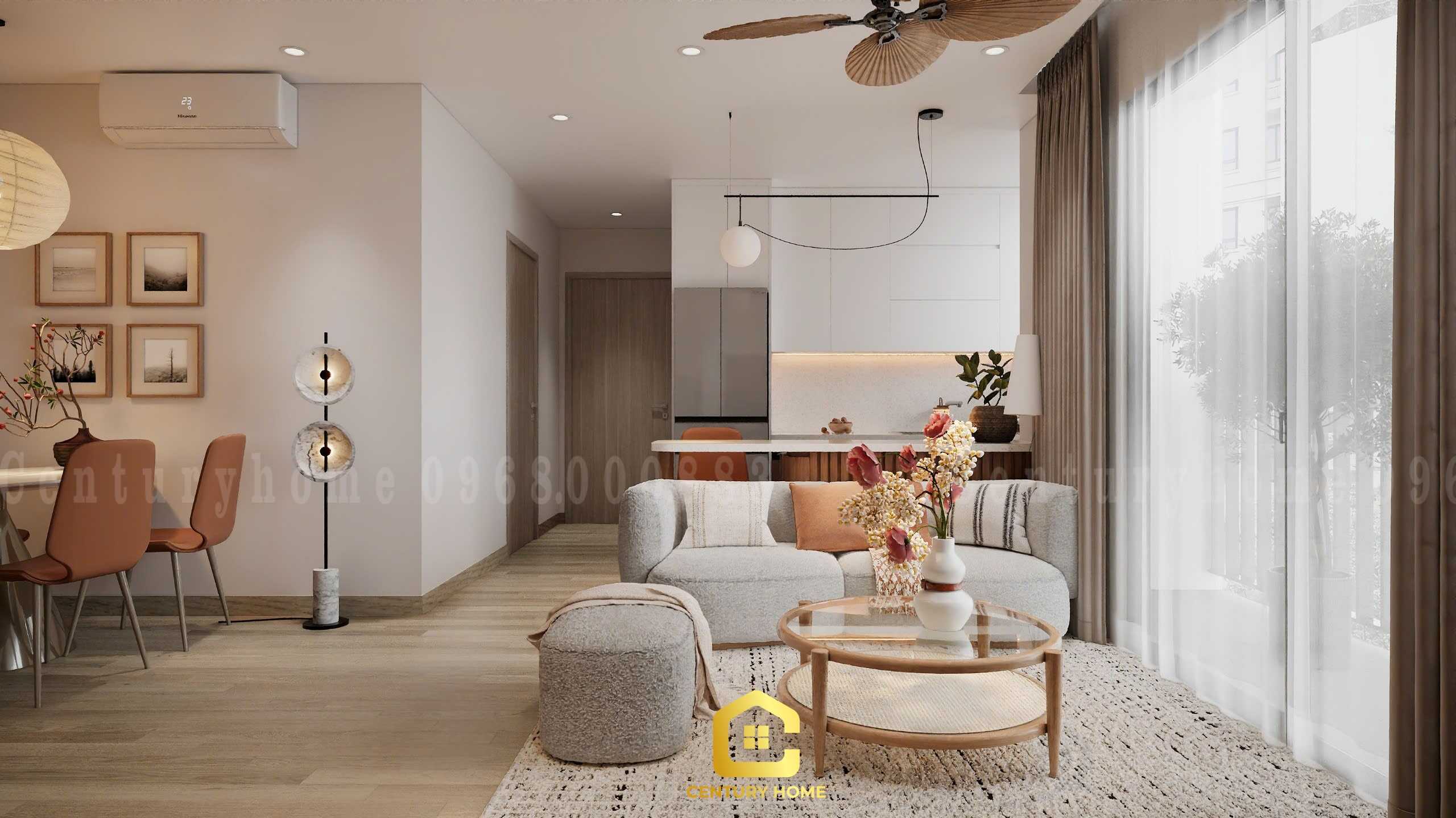 Thiết Kế Nội Thất - PC Hiện Đại - Chị Vy - Pavilon Ocean Park 1