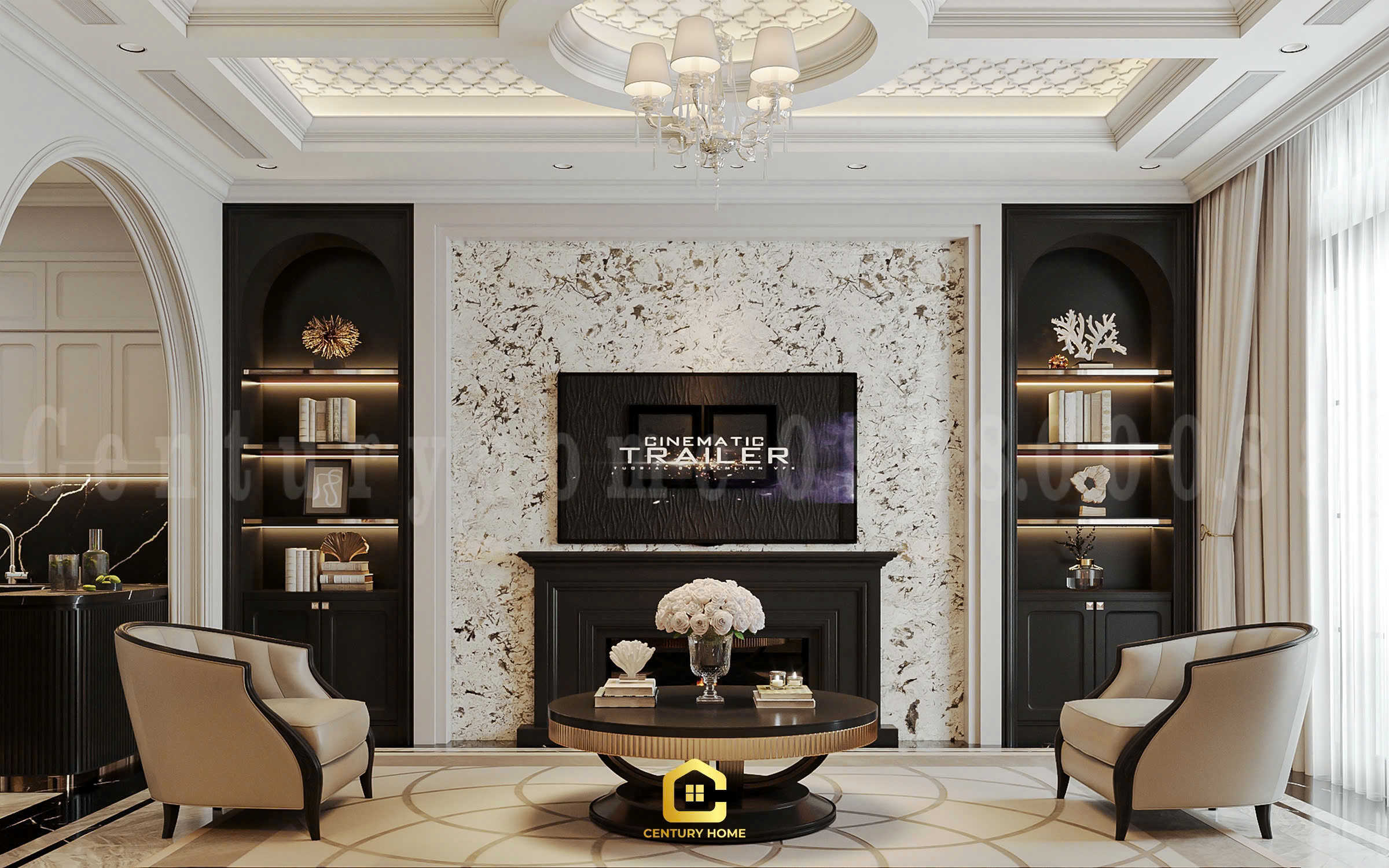 Thiết Kế Nội Thất - PC Tân Cổ Kết Hợp Luxury - Chị Thảo - Ocean Park