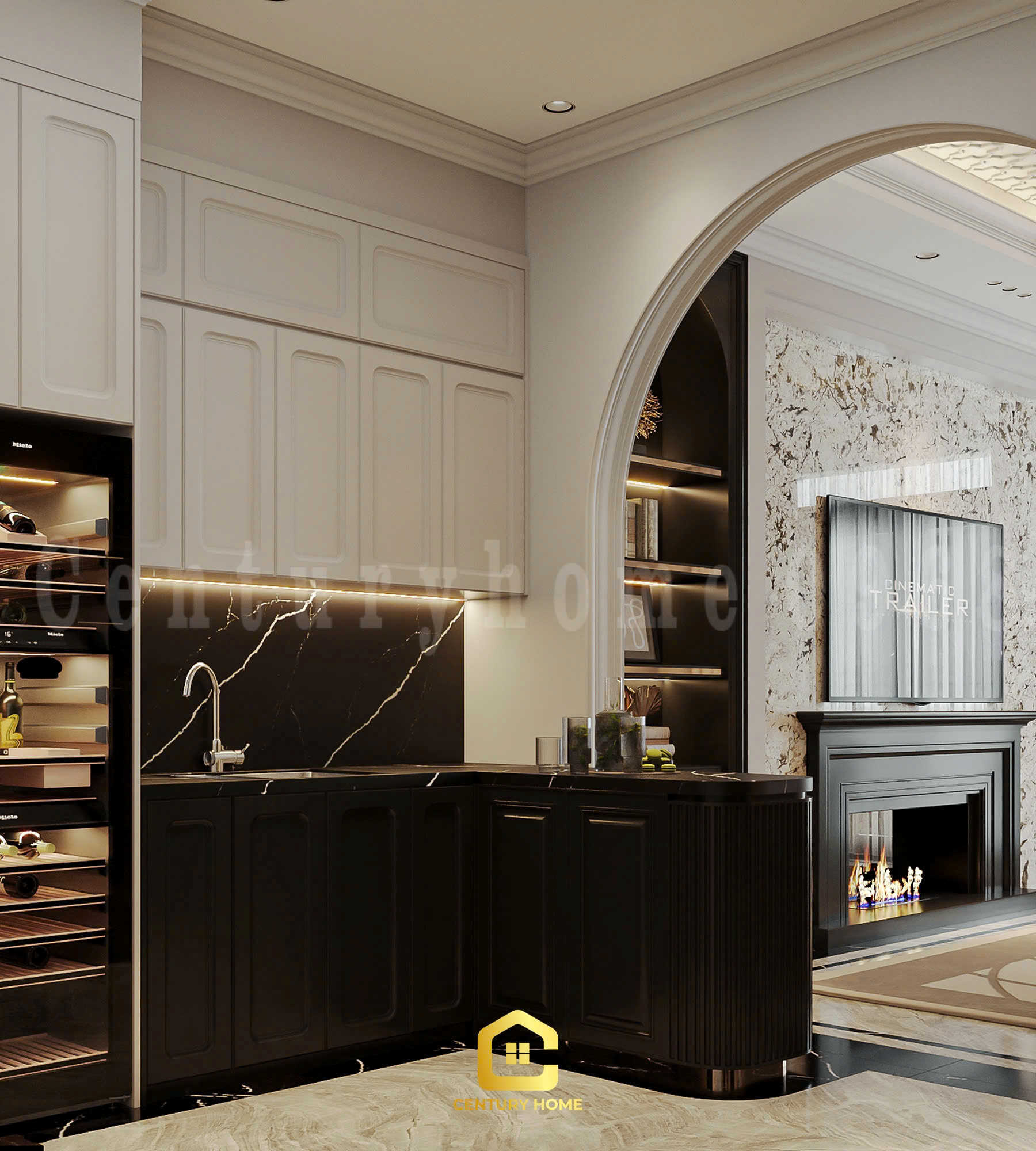 Thiết Kế Nội Thất - PC Tân Cổ Kết Hợp Luxury - Chị Thảo - Ocean Park