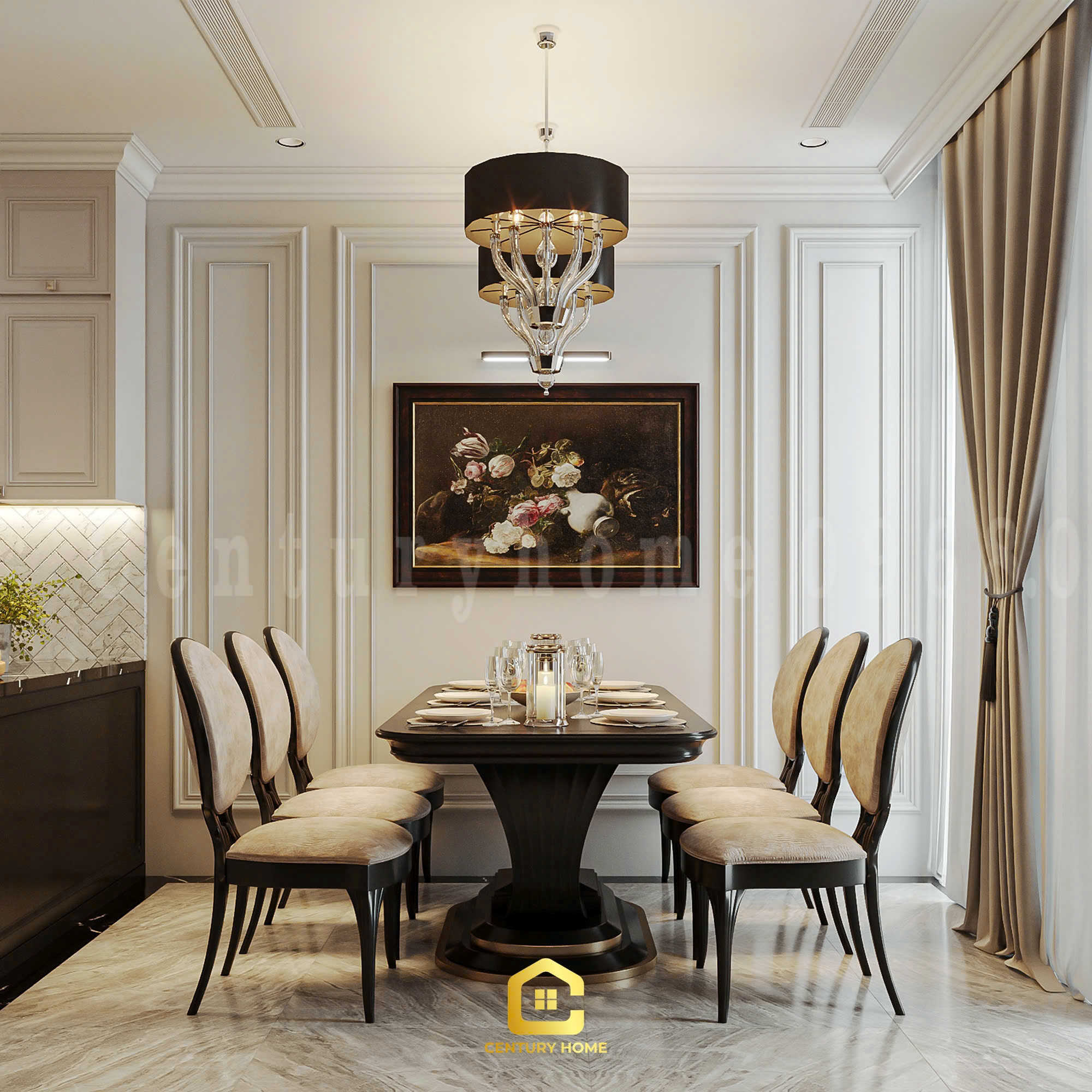 Thiết Kế Nội Thất - PC Tân Cổ Kết Hợp Luxury - Chị Thảo - Ocean Park