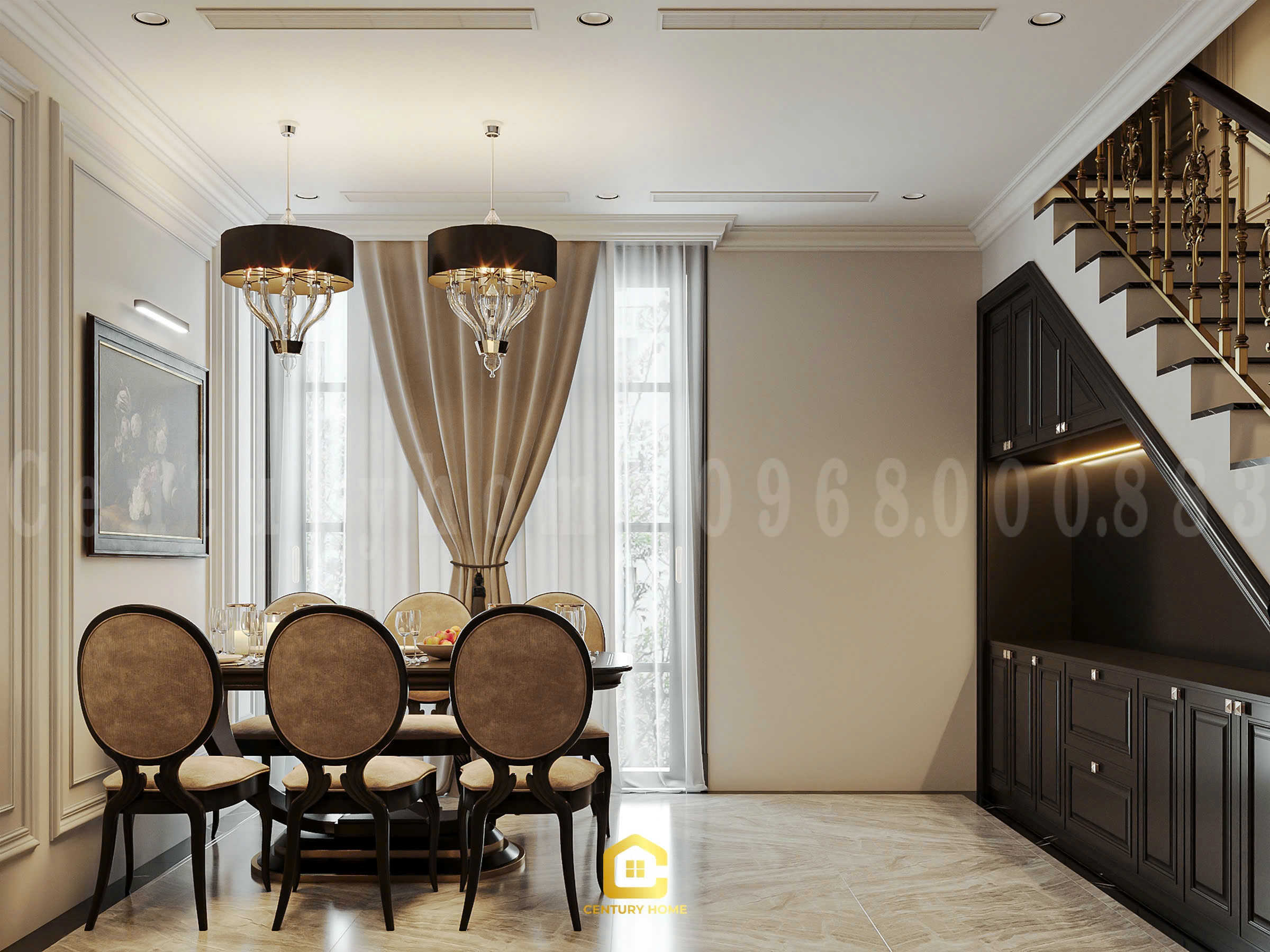 Thiết Kế Nội Thất - PC Tân Cổ Kết Hợp Luxury - Chị Thảo - Ocean Park