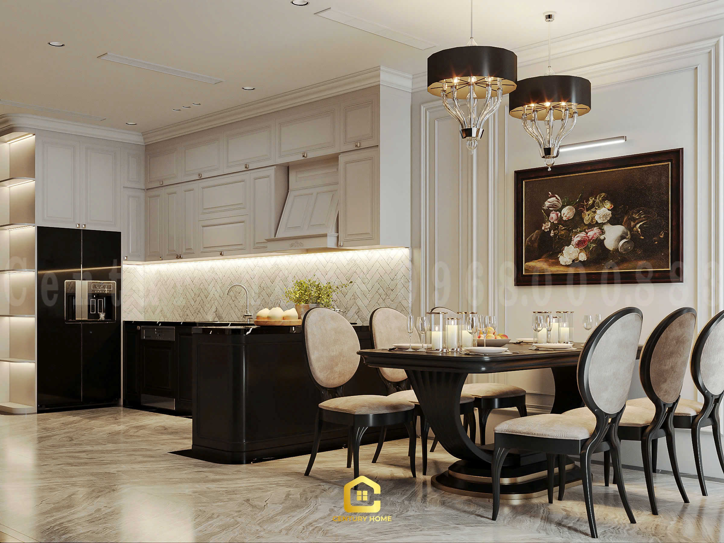 Thiết Kế Nội Thất - PC Tân Cổ Kết Hợp Luxury - Chị Thảo - Ocean Park