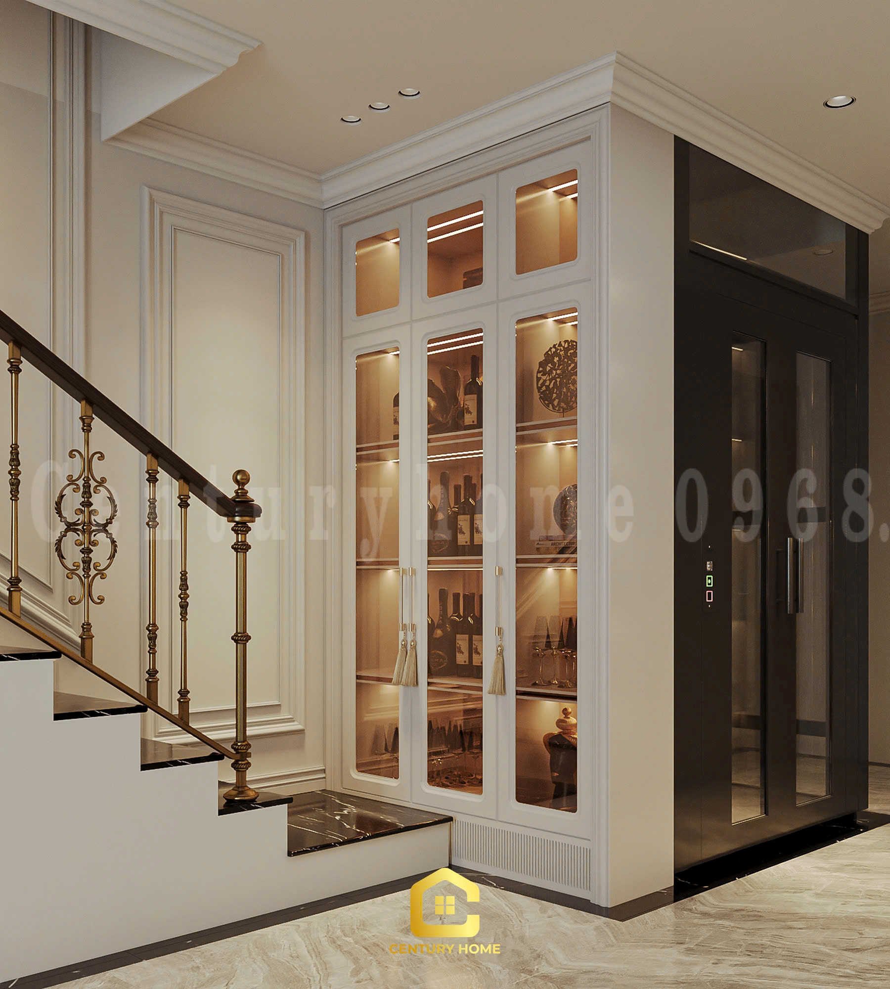 Thiết Kế Nội Thất - PC Tân Cổ Kết Hợp Luxury - Chị Thảo - Ocean Park