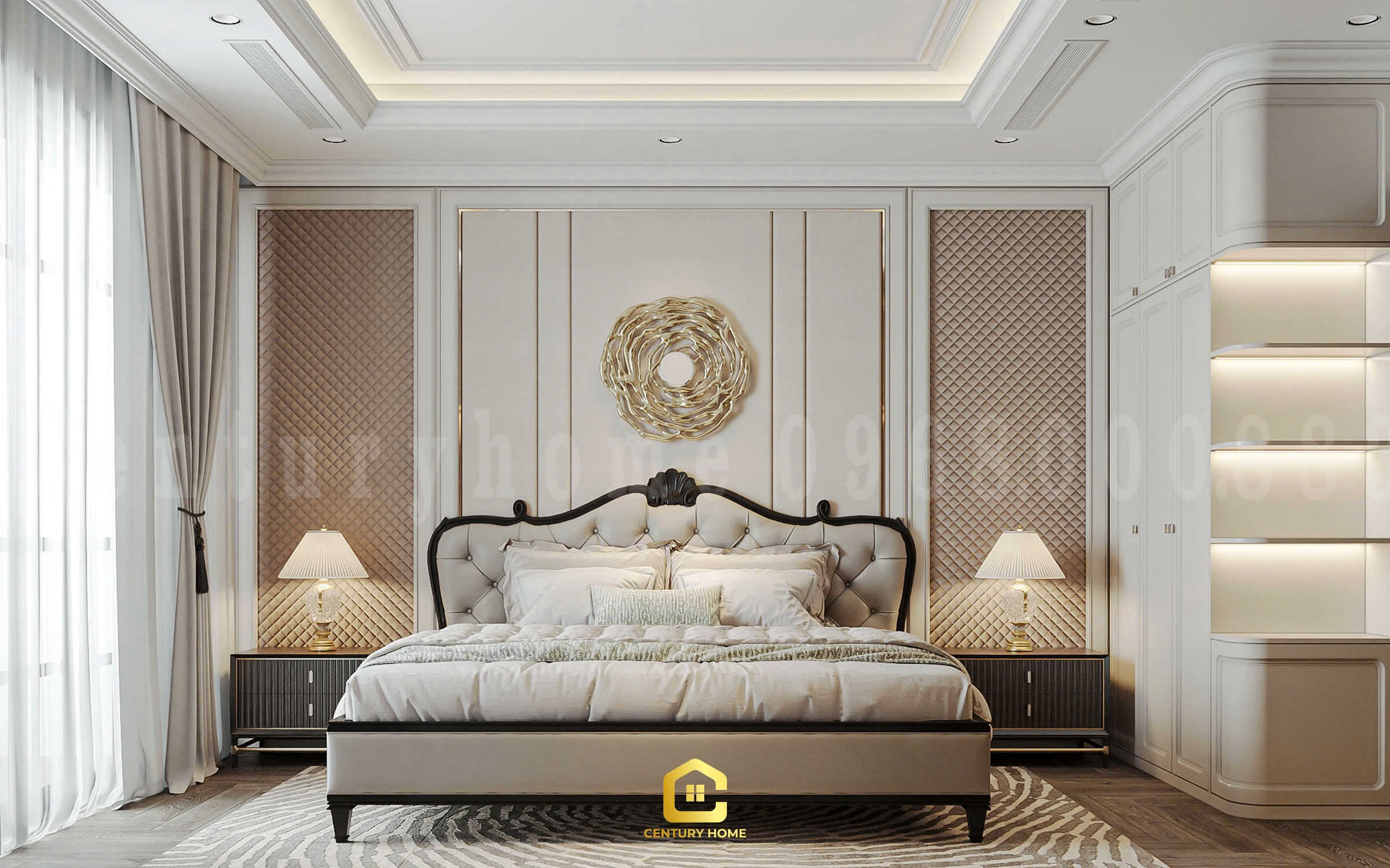 Thiết Kế Nội Thất - PC Tân Cổ Kết Hợp Luxury - Chị Thảo - Ocean Park