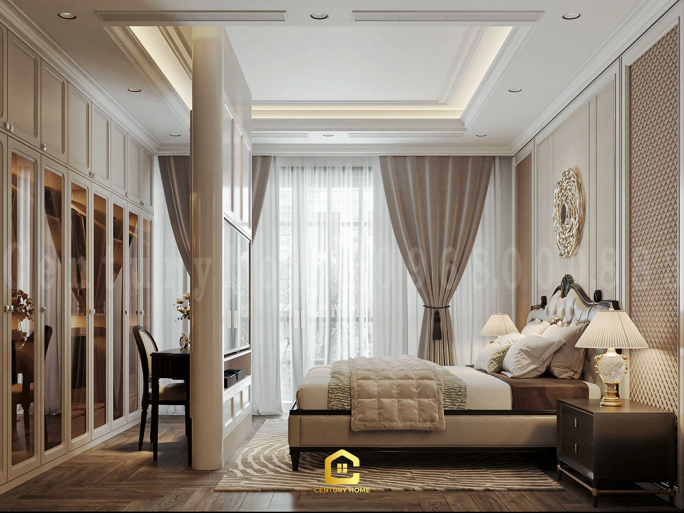 Thiết Kế Nội Thất - PC Tân Cổ Kết Hợp Luxury - Chị Thảo - Ocean Park