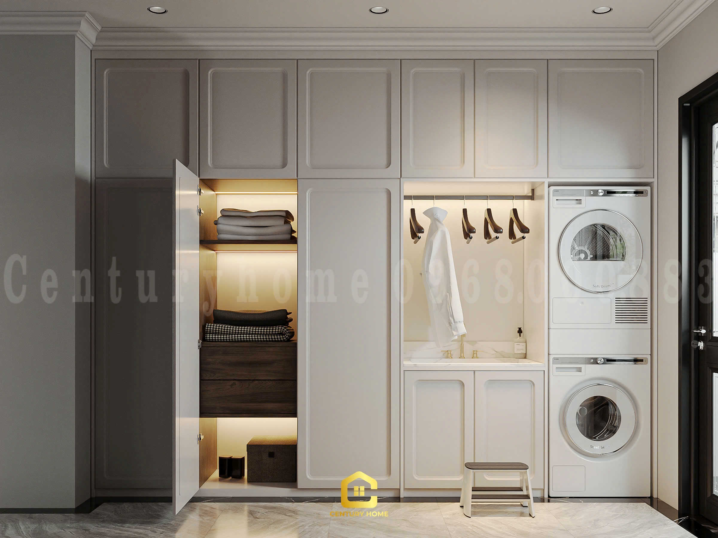 Thiết Kế Nội Thất - PC Tân Cổ Kết Hợp Luxury - Chị Thảo - Ocean Park