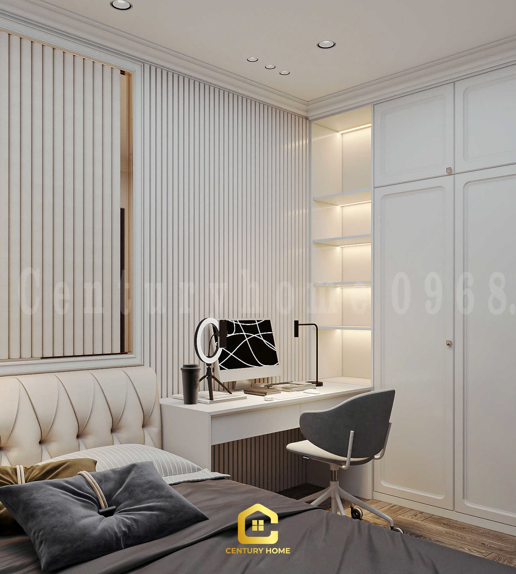 Thiết Kế Nội Thất - PC Tân Cổ Kết Hợp Luxury - Chị Thảo - Ocean Park