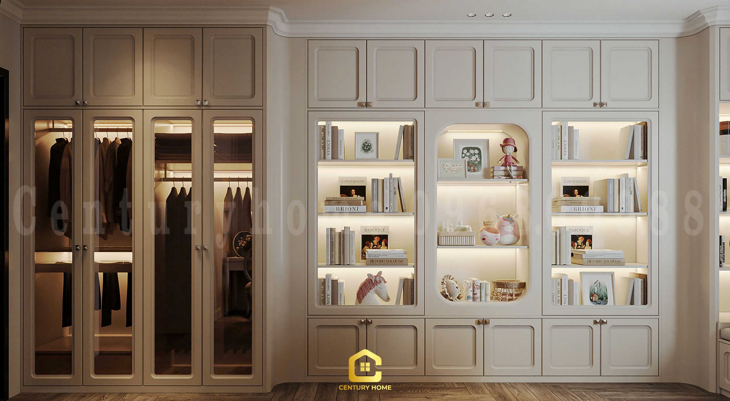 Thiết Kế Nội Thất - PC Tân Cổ Kết Hợp Luxury - Chị Thảo - Ocean Park