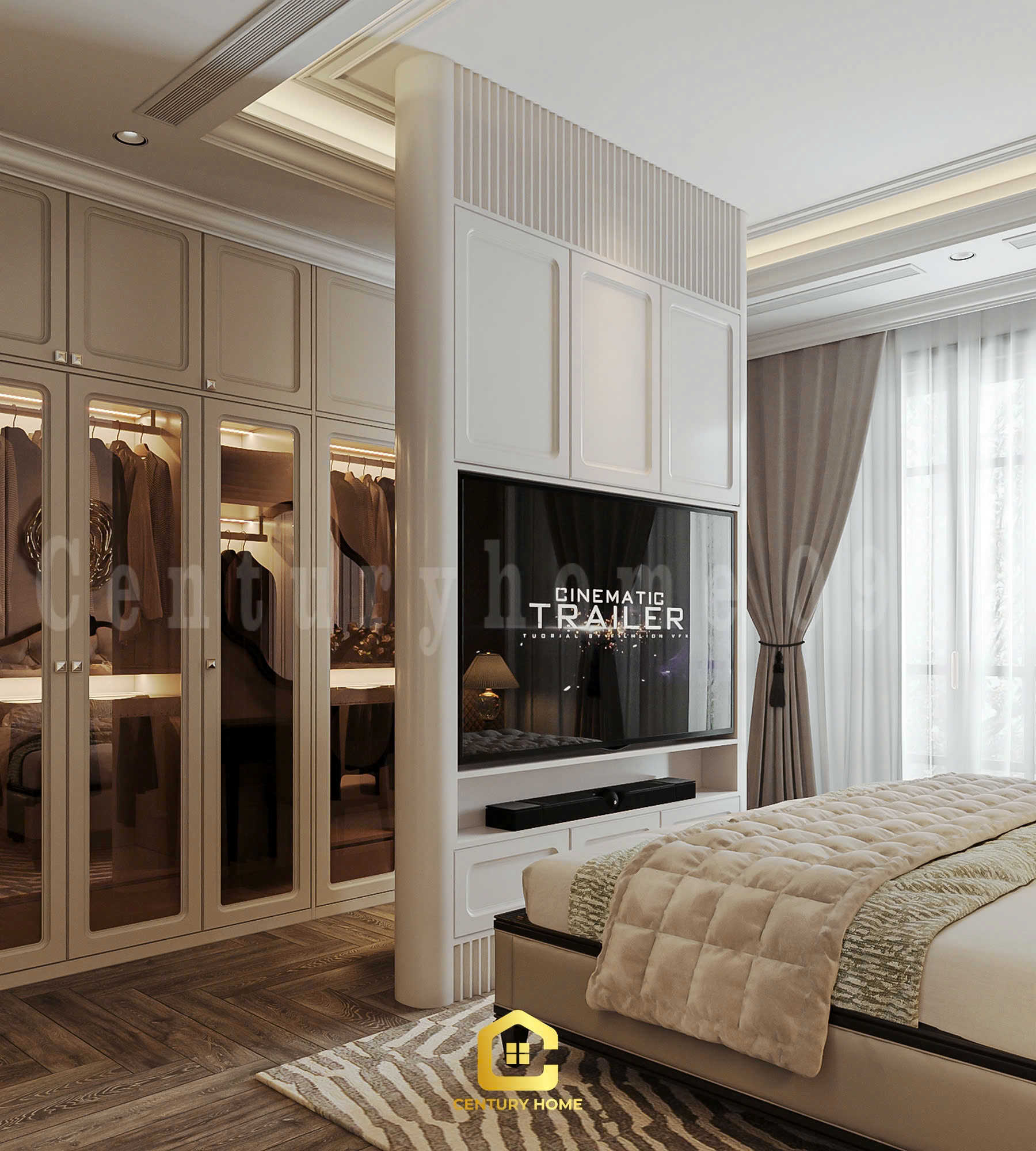 Thiết Kế Nội Thất - PC Tân Cổ Kết Hợp Luxury - Chị Thảo - Ocean Park