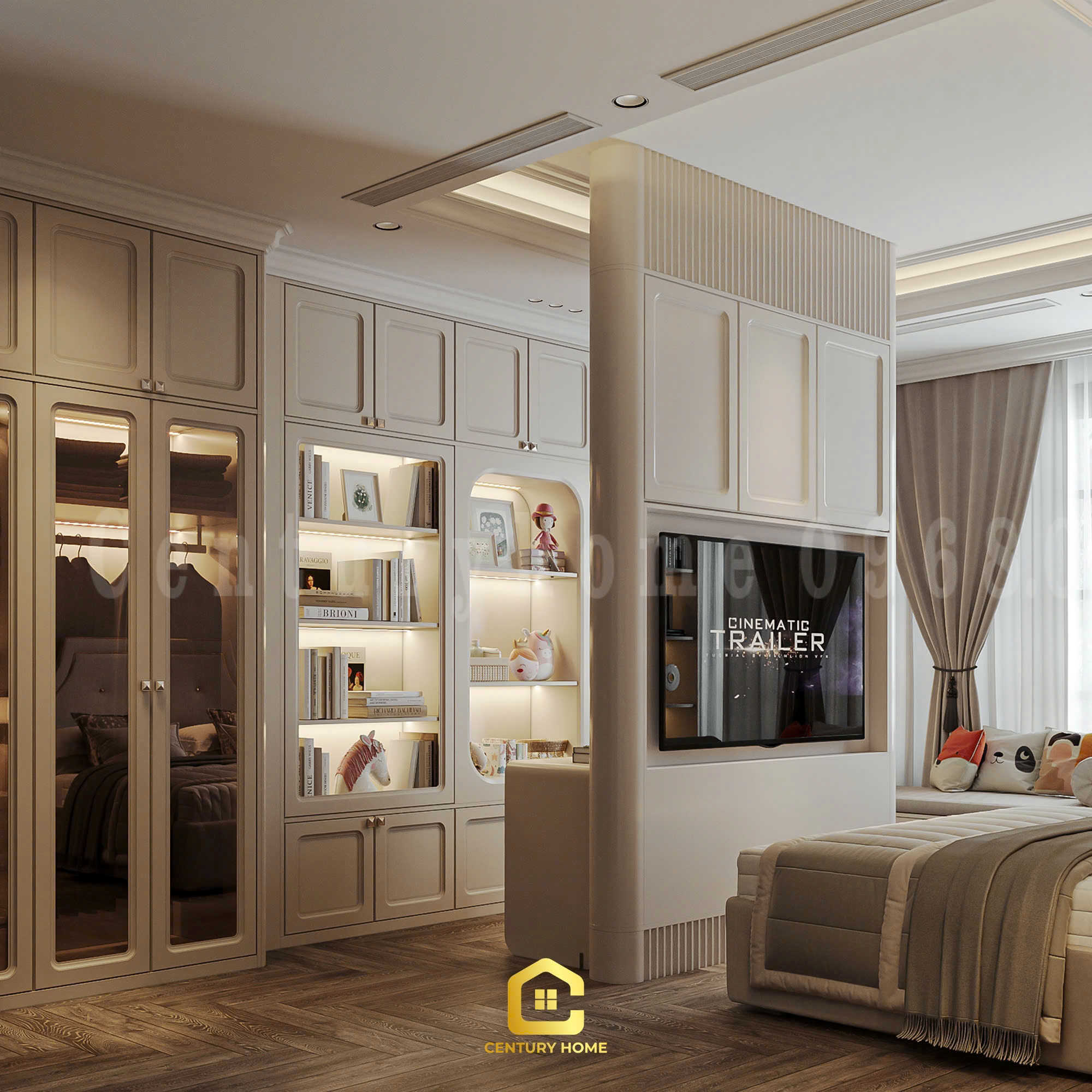 Thiết Kế Nội Thất - PC Tân Cổ Kết Hợp Luxury - Chị Thảo - Ocean Park