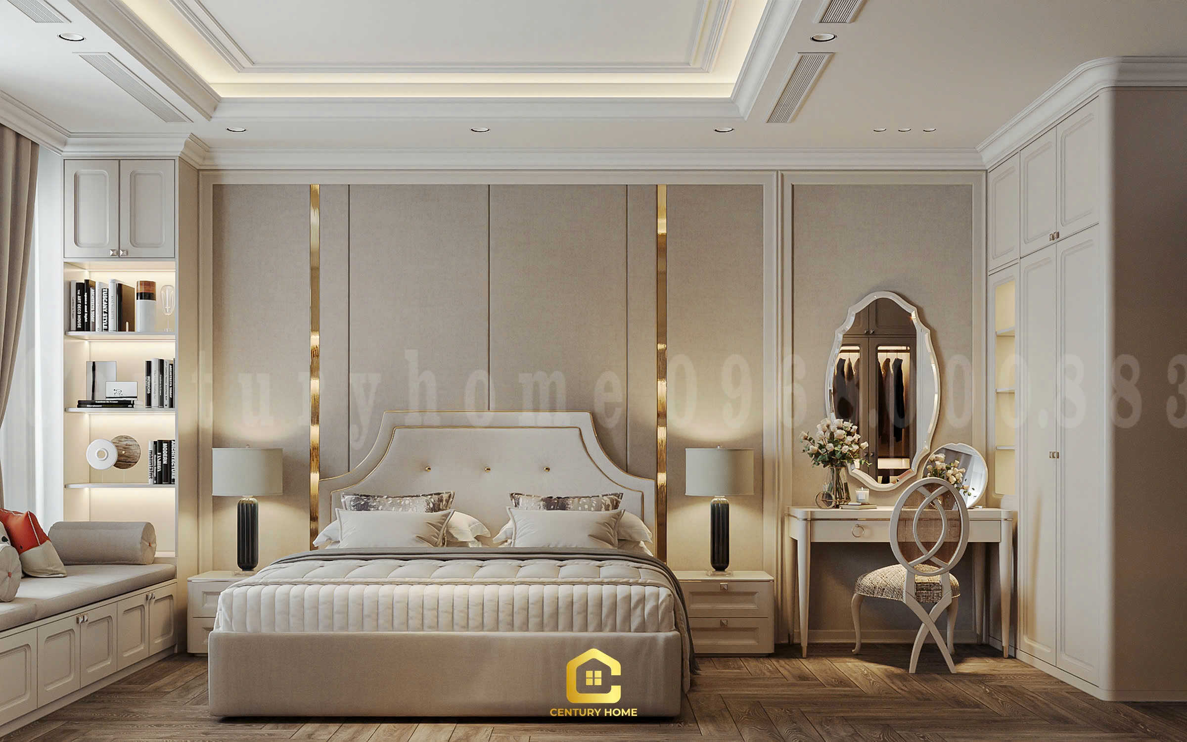 Thiết Kế Nội Thất - PC Tân Cổ Kết Hợp Luxury - Chị Thảo - Ocean Park