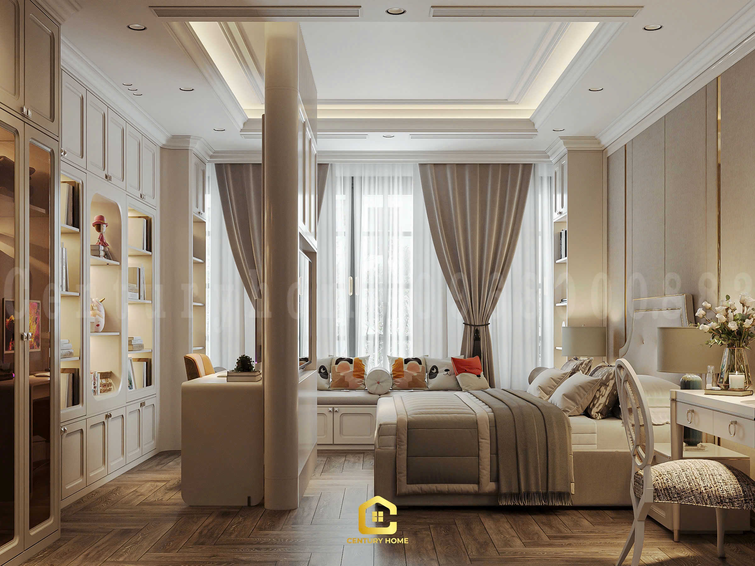 Thiết Kế Nội Thất - PC Tân Cổ Kết Hợp Luxury - Chị Thảo - Ocean Park