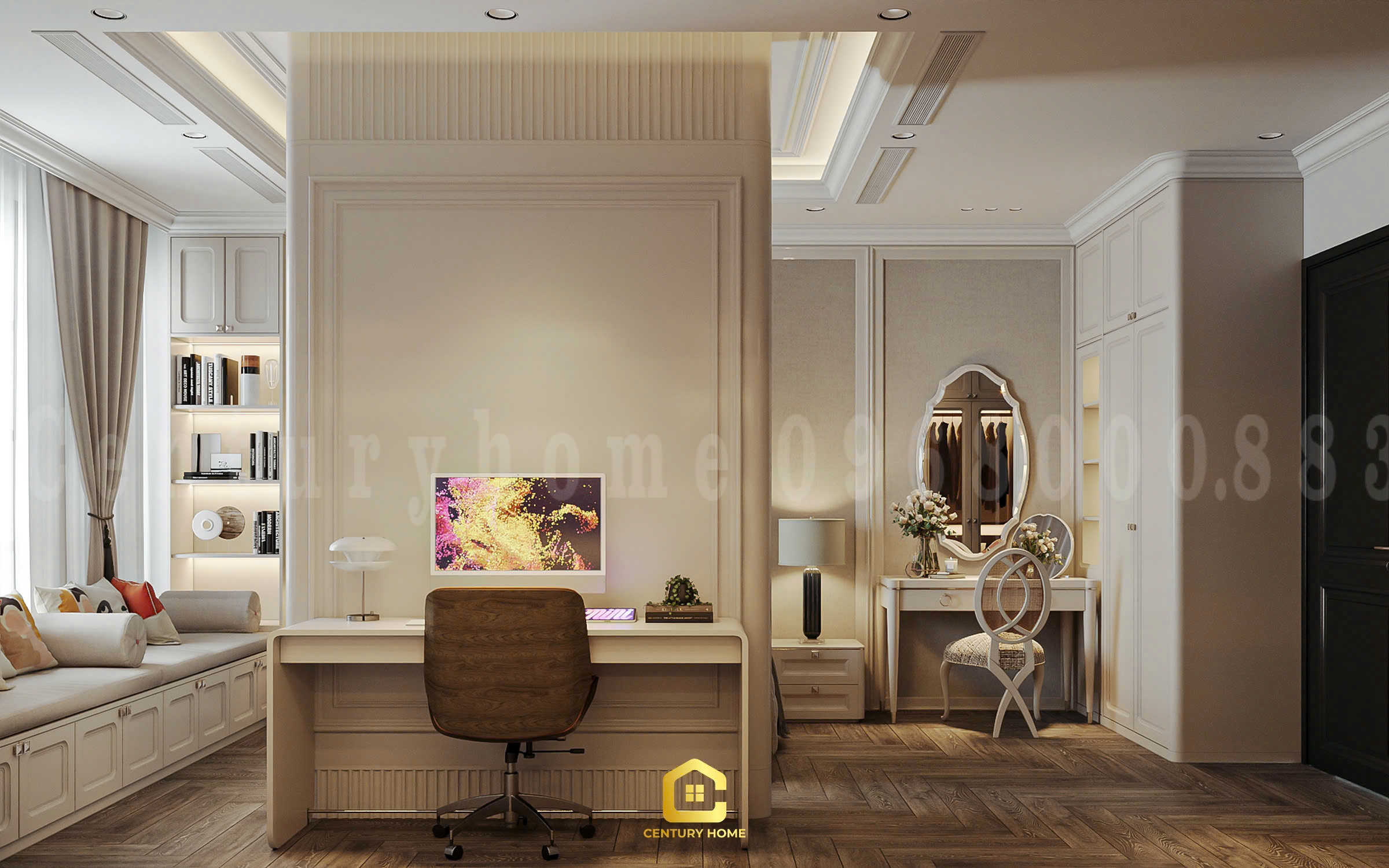 Thiết Kế Nội Thất - PC Tân Cổ Kết Hợp Luxury - Chị Thảo - Ocean Park