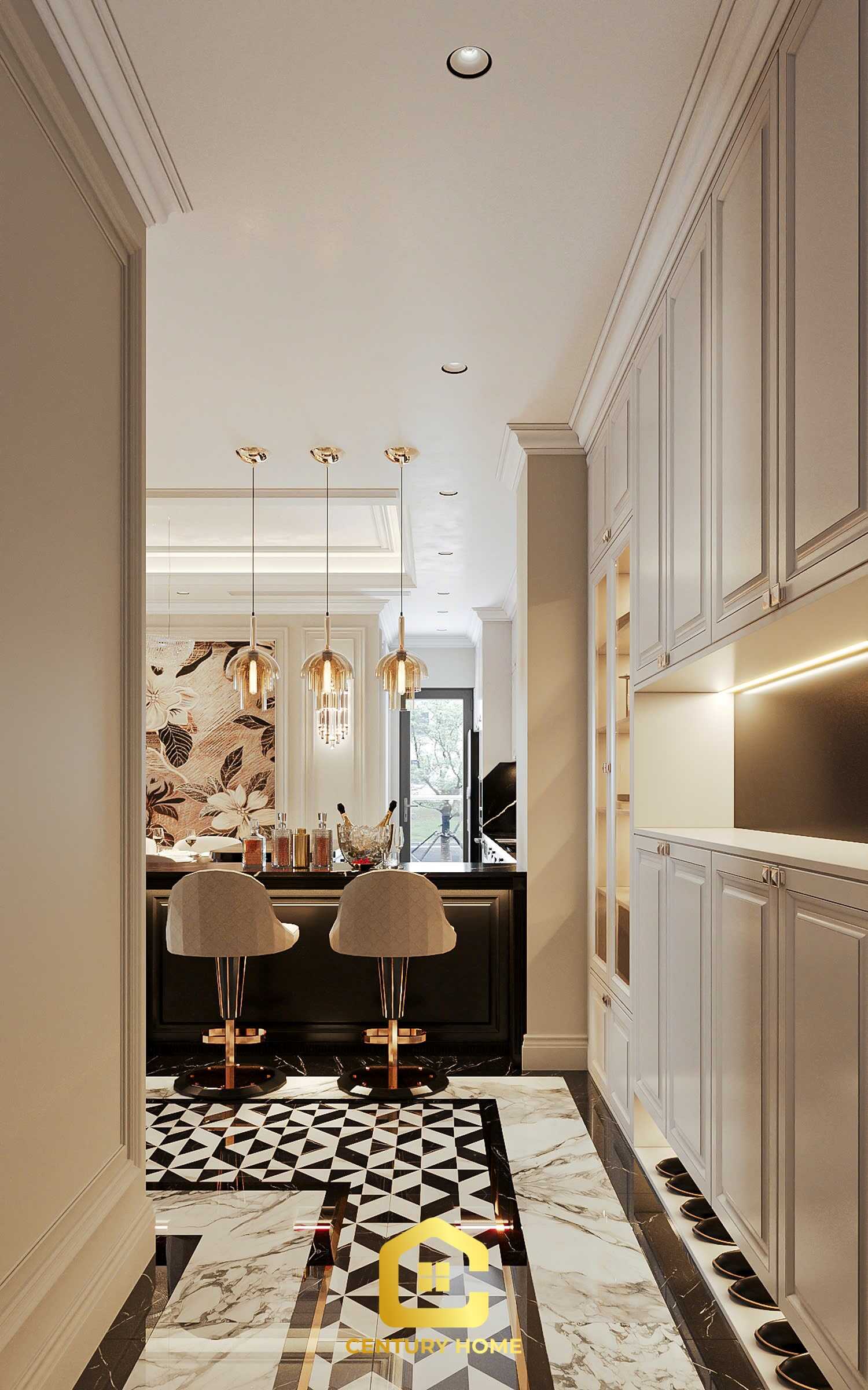 Thiết Kế Nội Thất - PC Tân Cổ - Anh Hải - Mipec Long Biên