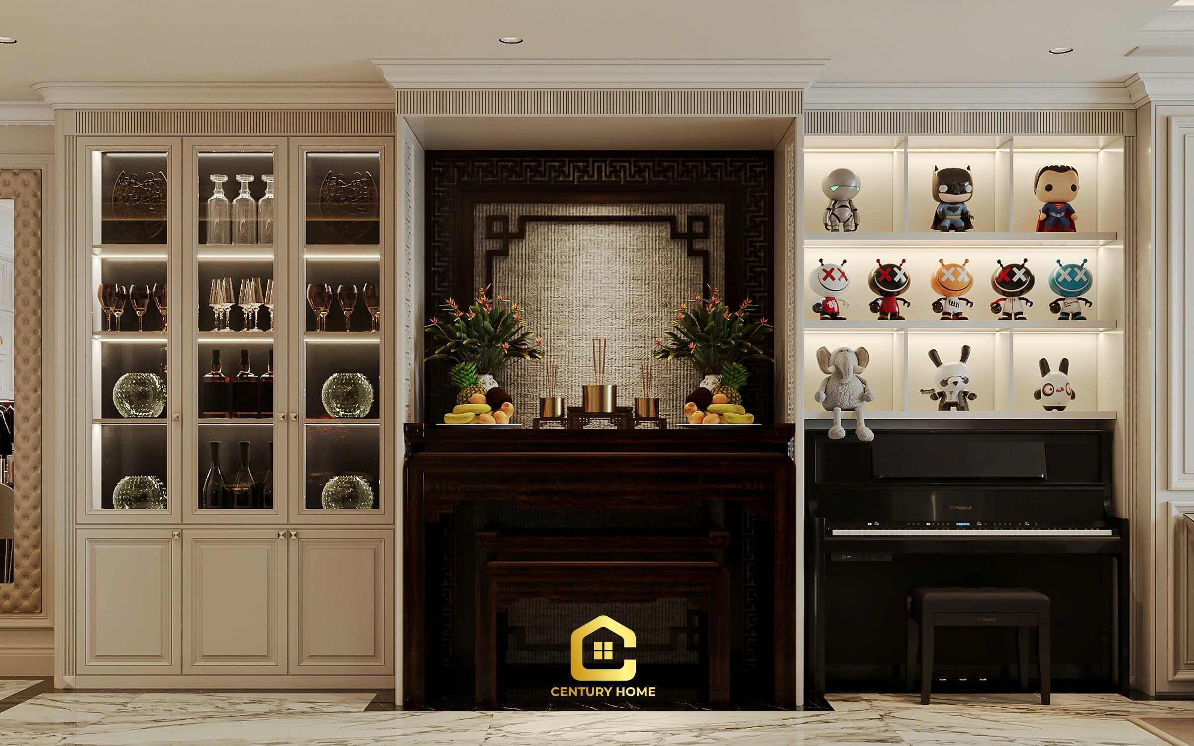 Thiết Kế Nội Thất - PC Tân Cổ - Anh Hải - Mipec Long Biên