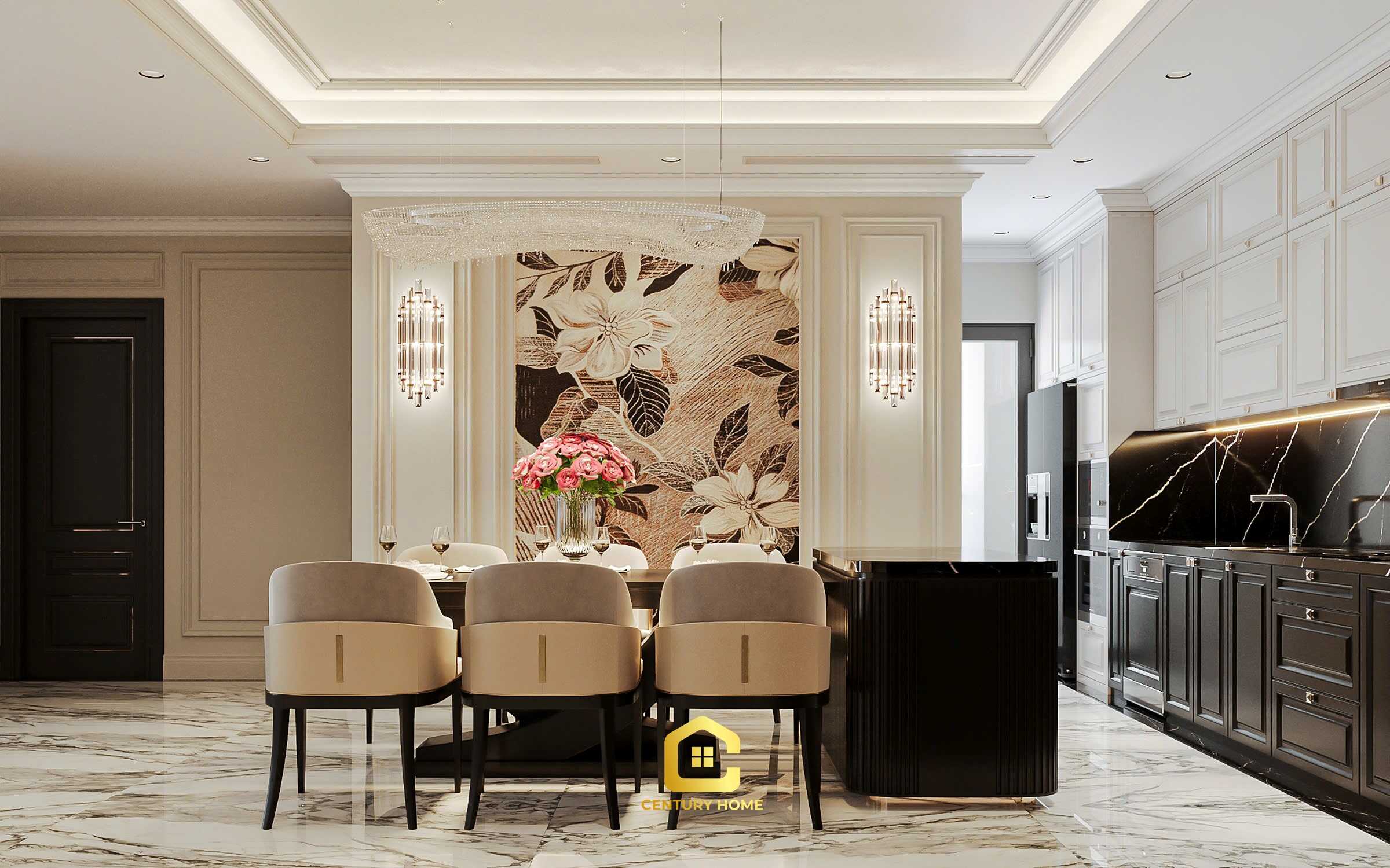 Thiết Kế Nội Thất - PC Tân Cổ - Anh Hải - Mipec Long Biên