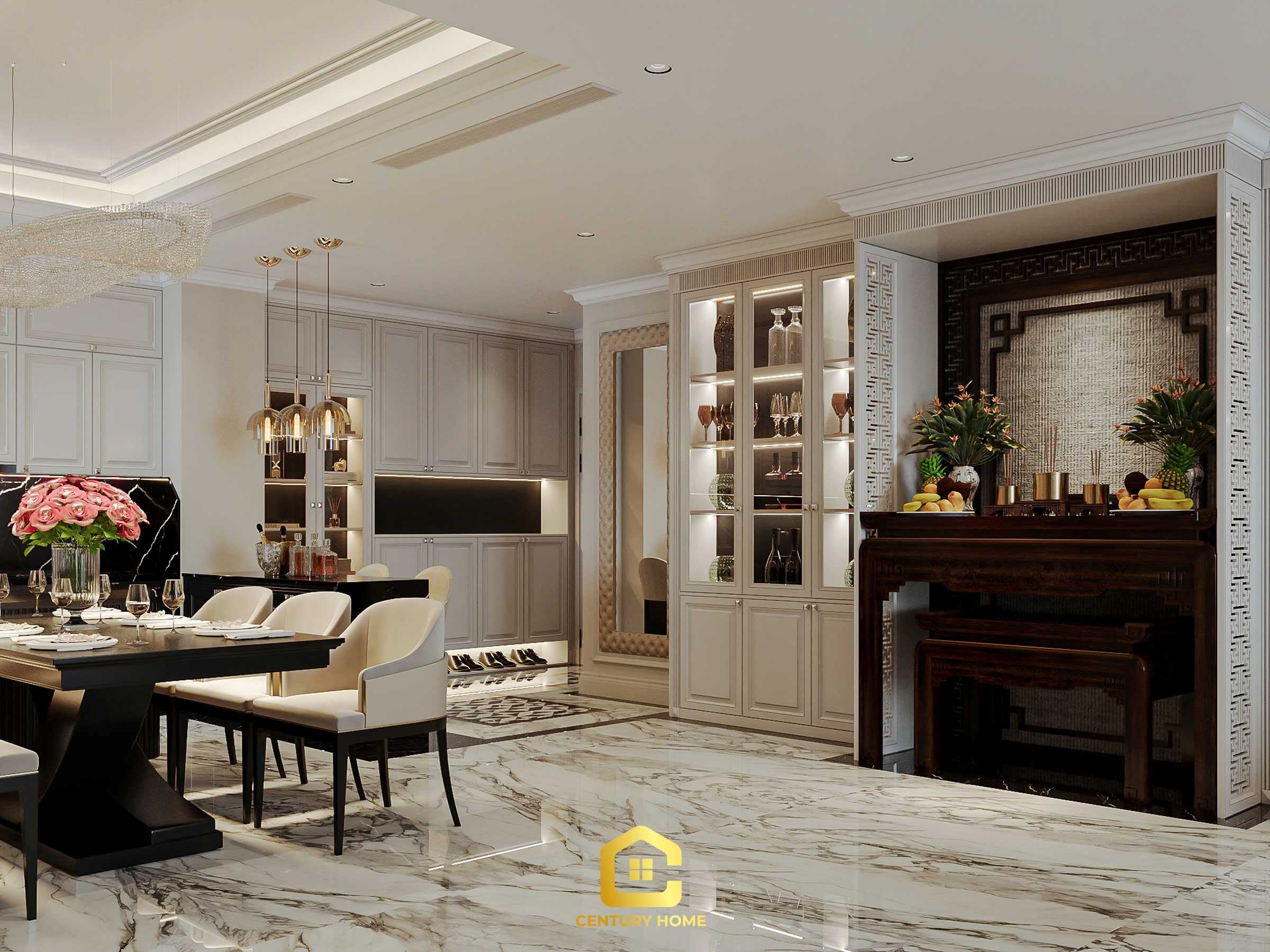 Thiết Kế Nội Thất - PC Tân Cổ - Anh Hải - Mipec Long Biên