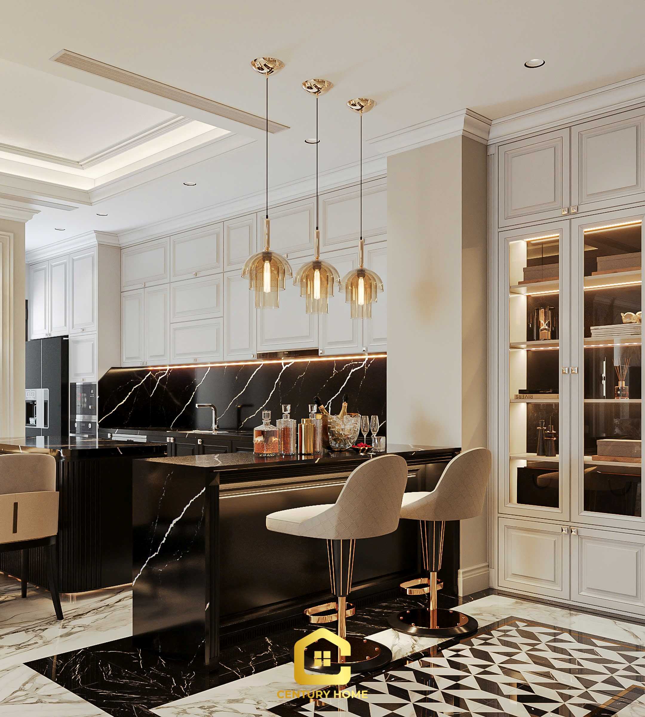 Thiết Kế Nội Thất - PC Tân Cổ - Anh Hải - Mipec Long Biên