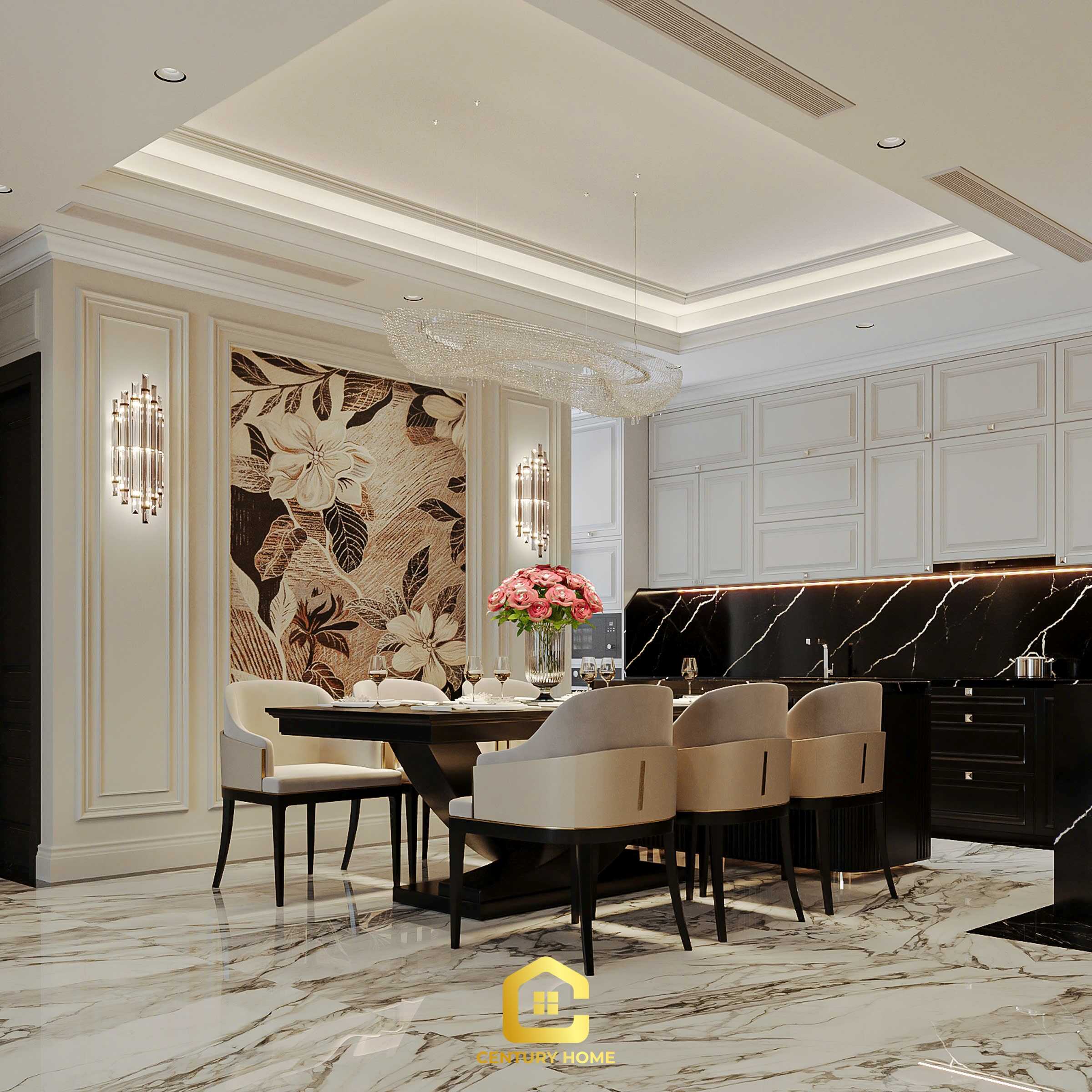 Thiết Kế Nội Thất - PC Tân Cổ - Anh Hải - Mipec Long Biên