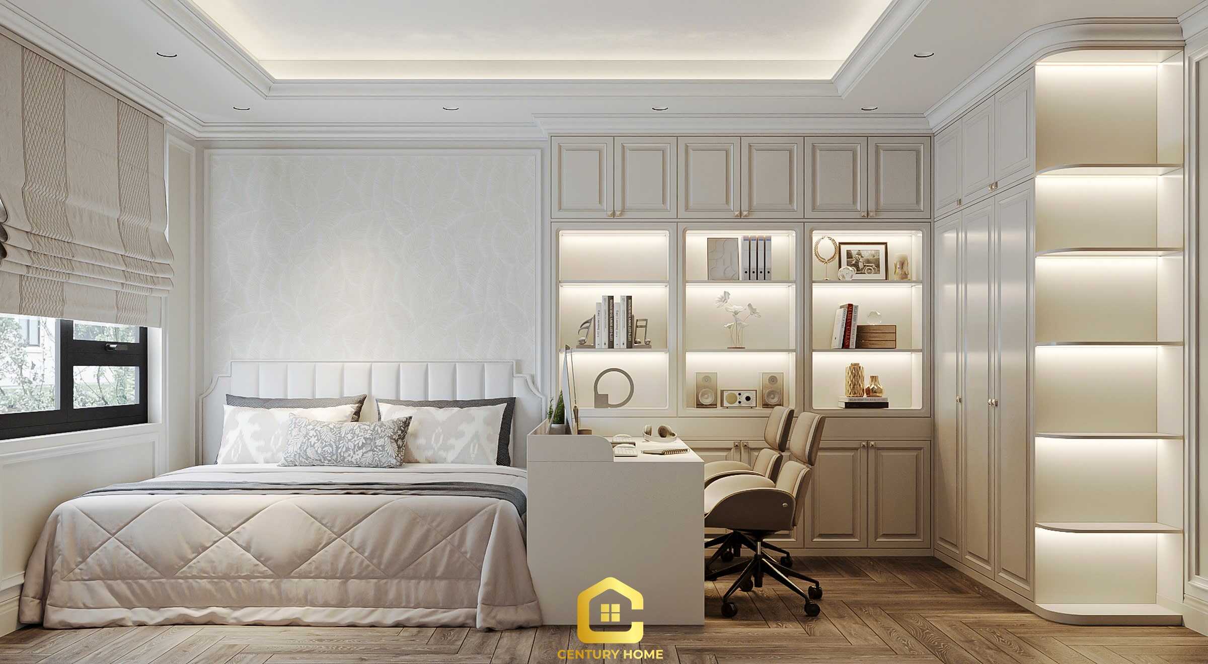 Thiết Kế Nội Thất - PC Tân Cổ - Anh Hải - Mipec Long Biên